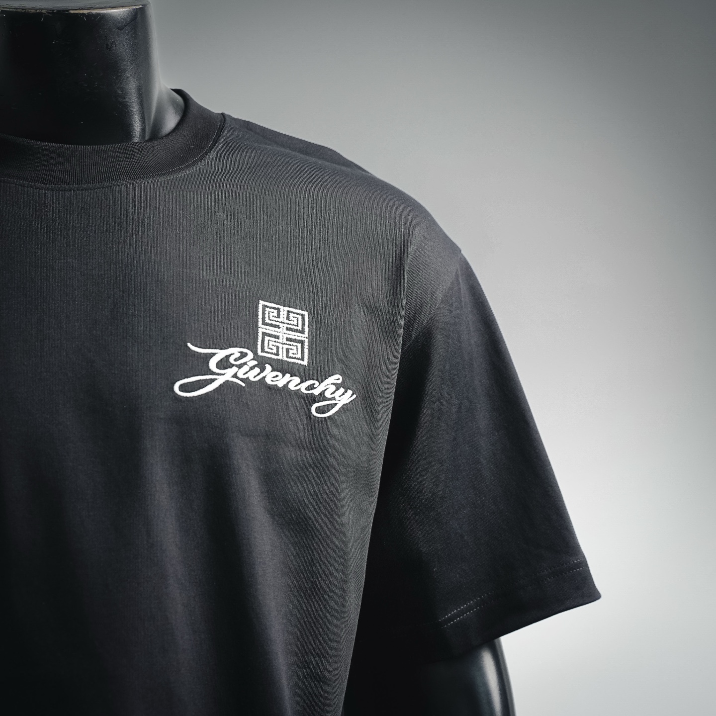 Given embroidered t-shirt