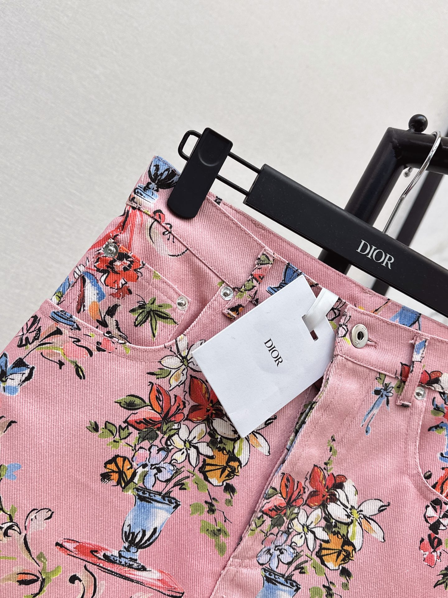 CD 26ss print denim skirt