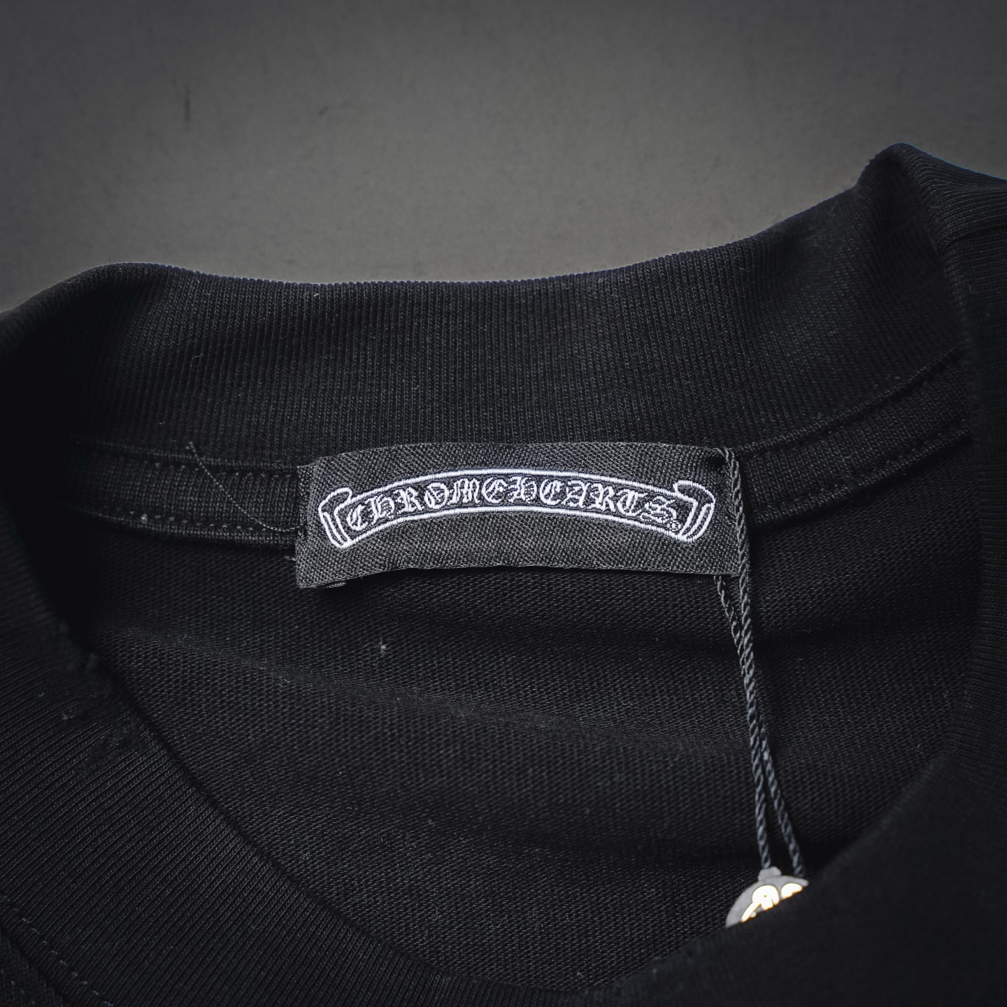 Chrome washed applique t-shirt