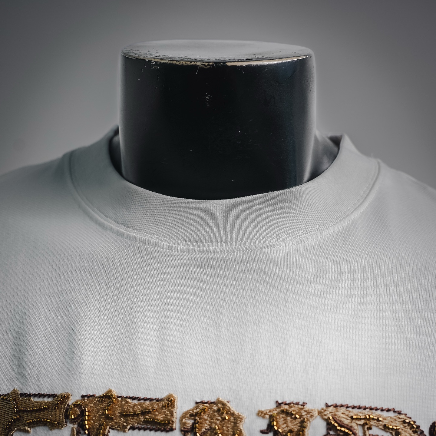 Fend letter embroidered t-shirt