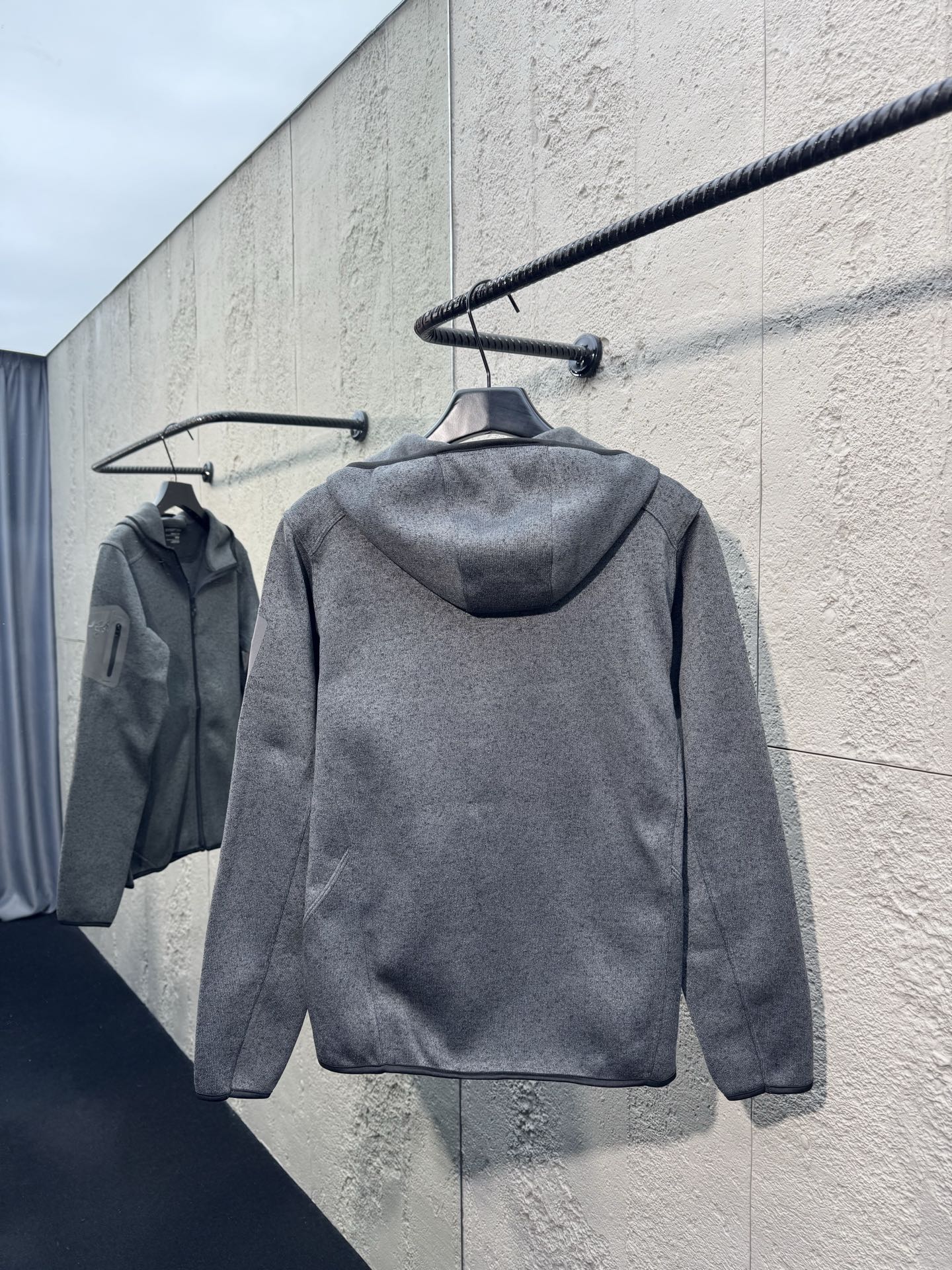 Arcter hooded knit coat