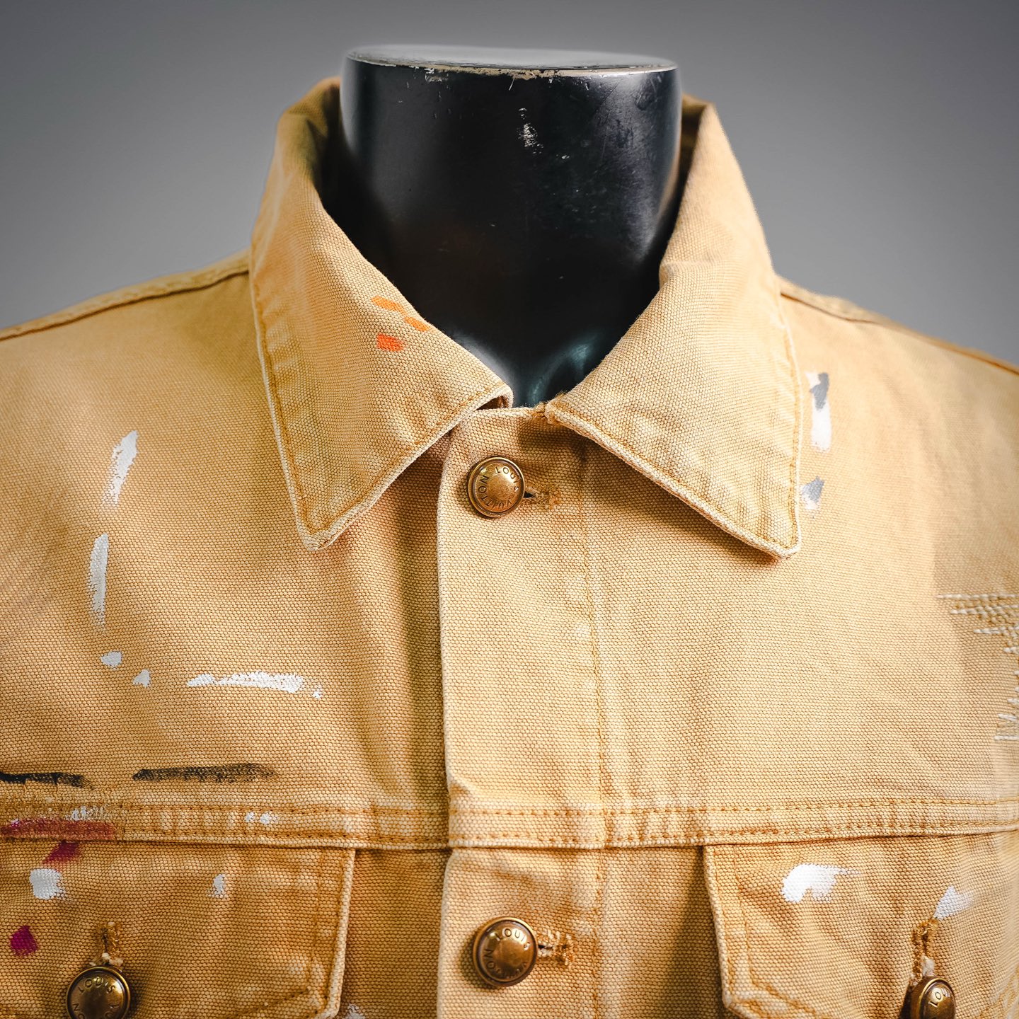Louis graffiti-print denim jacket
