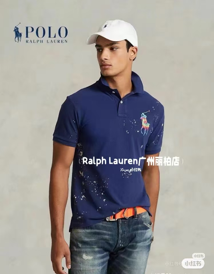 Ralph splatter embroidered Polo