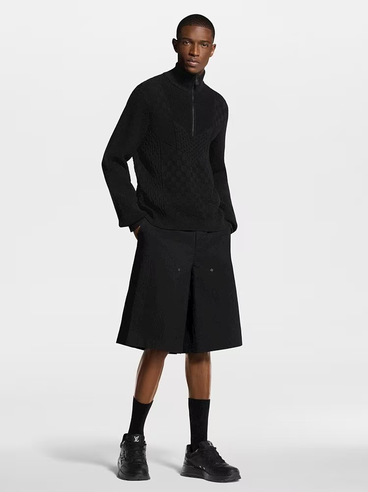 Louis quarter-zip stand-collar sweater