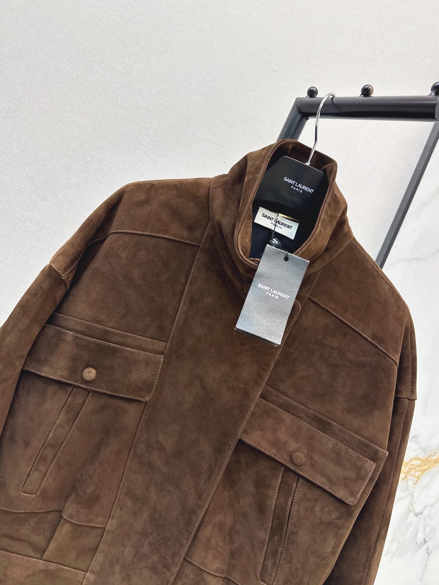 Sain 26fw suede leather jacket