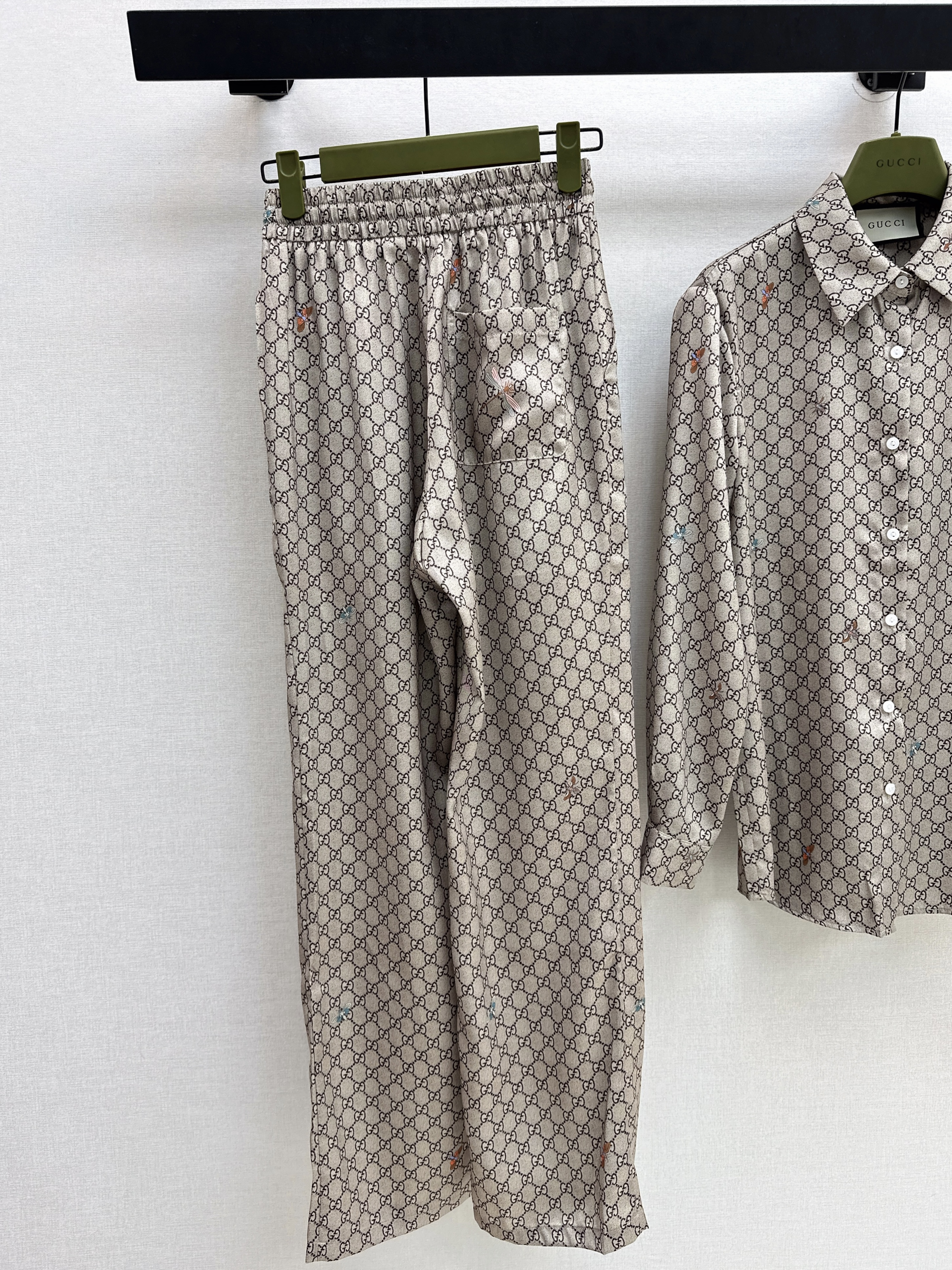 Guc 26ss print shirt pants set