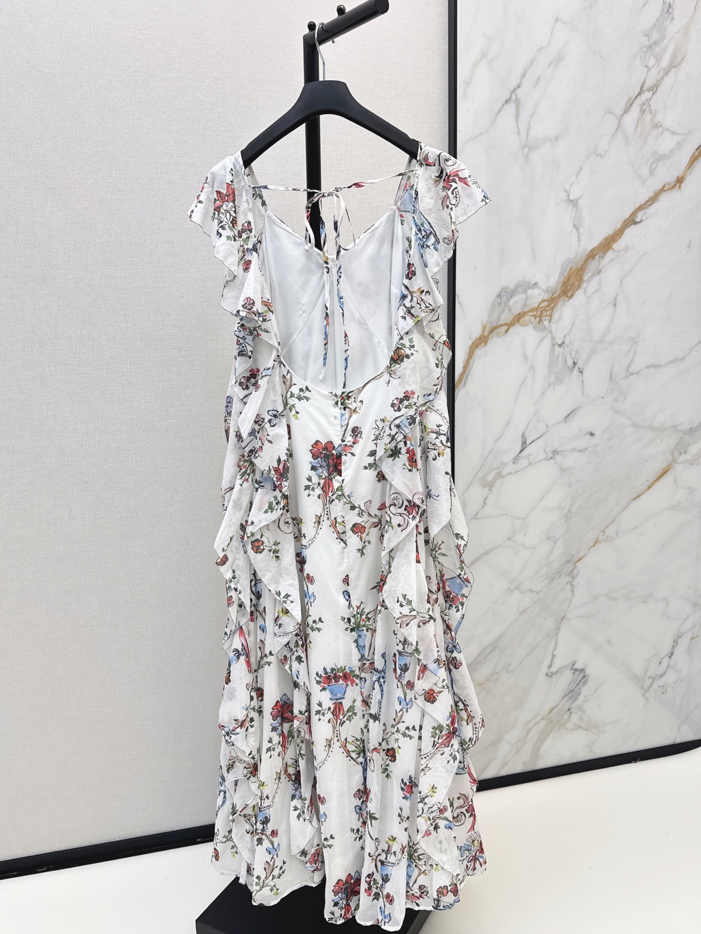 CD 26ss ruffle print dress