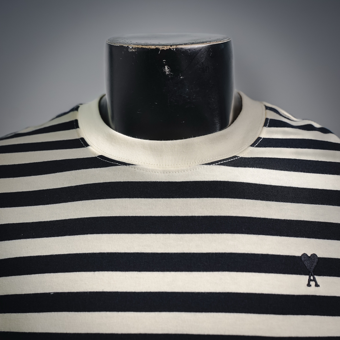 Ami striped knit sweatshirt