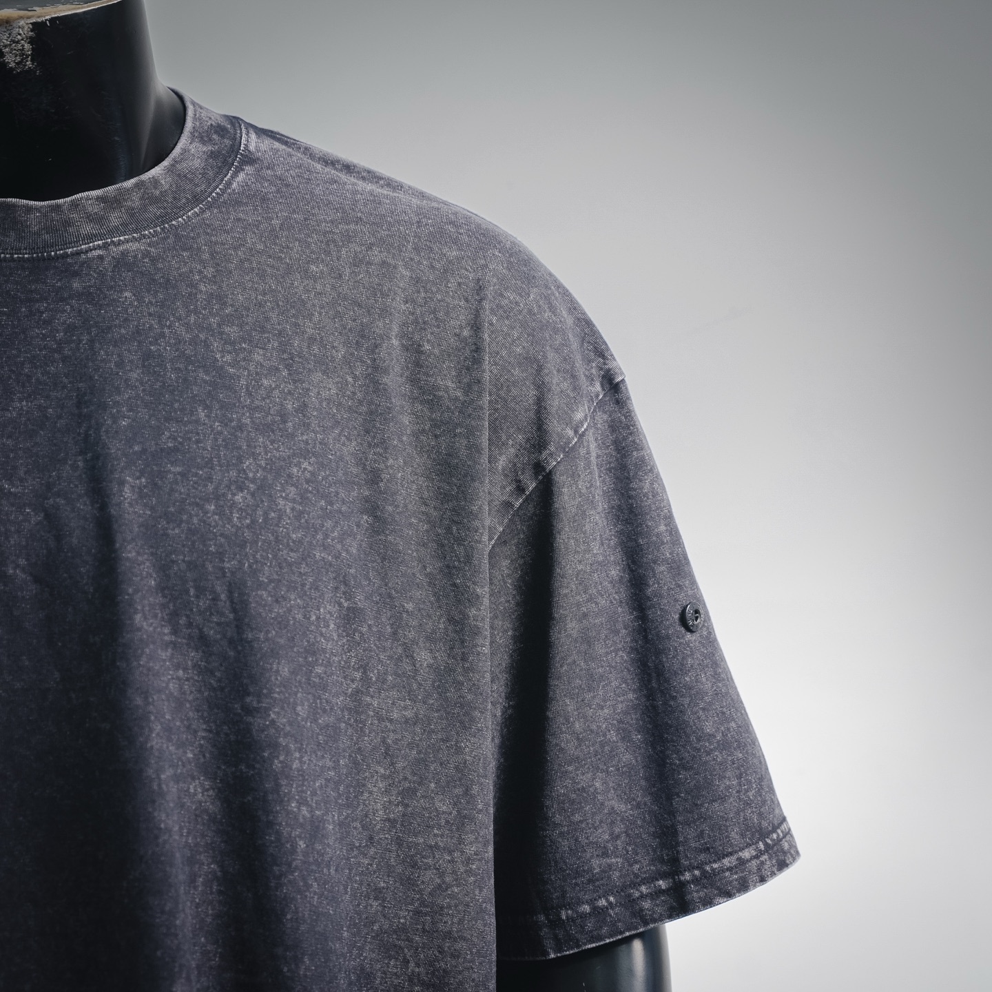 Stone washed distressed t-shirt