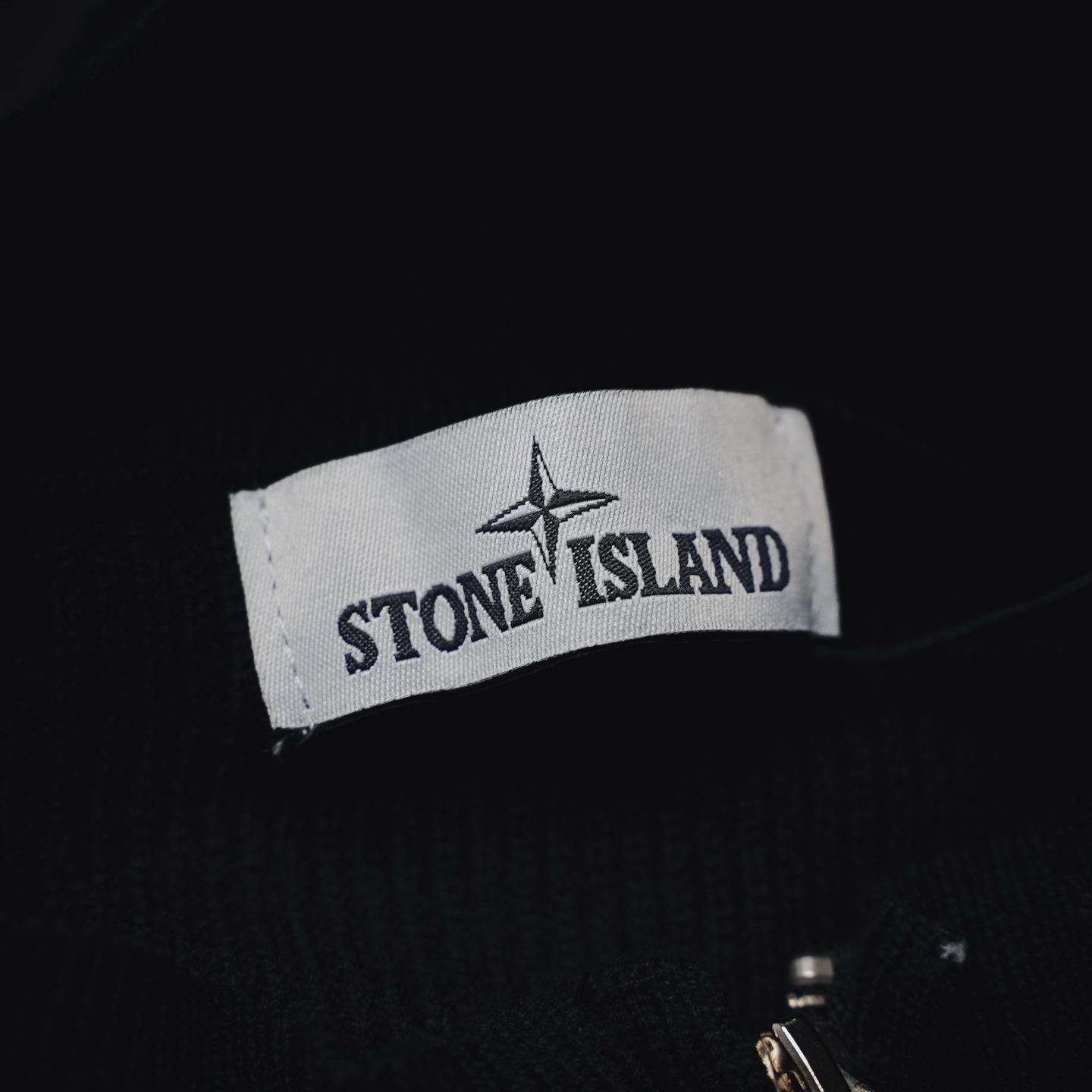 Stone zip-up sweater coat