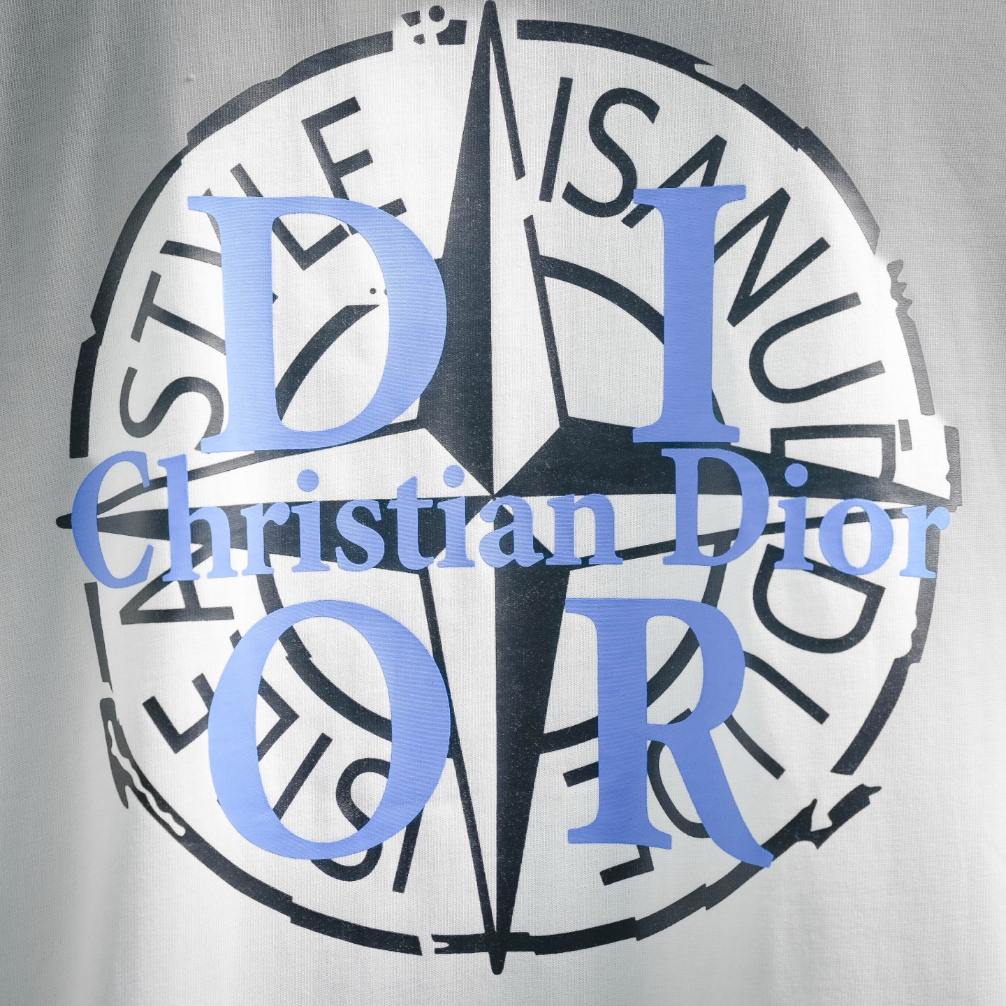 CD printed washed t-shirt