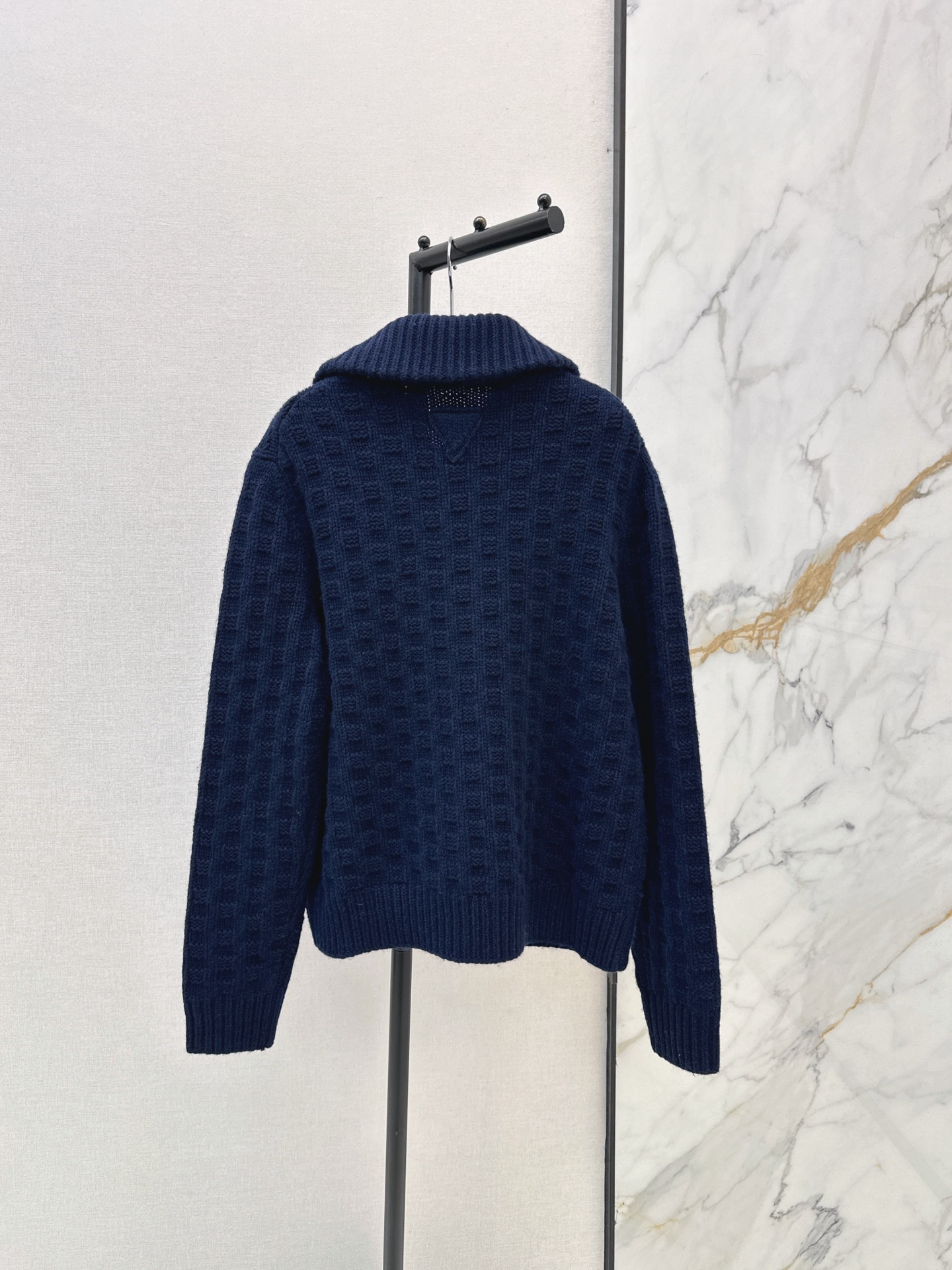 Pra 26fw jacquard knit jacket