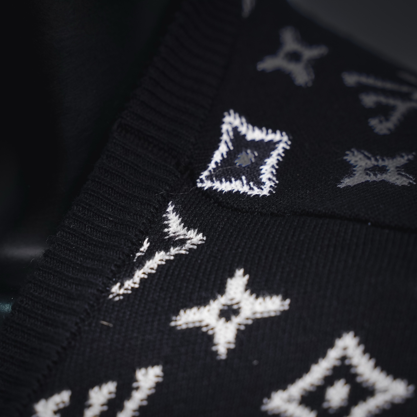 Louis graffiti jacquard sweater
