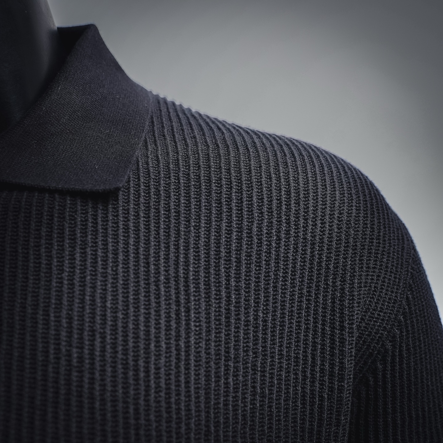 Brunello plaid knit Polo