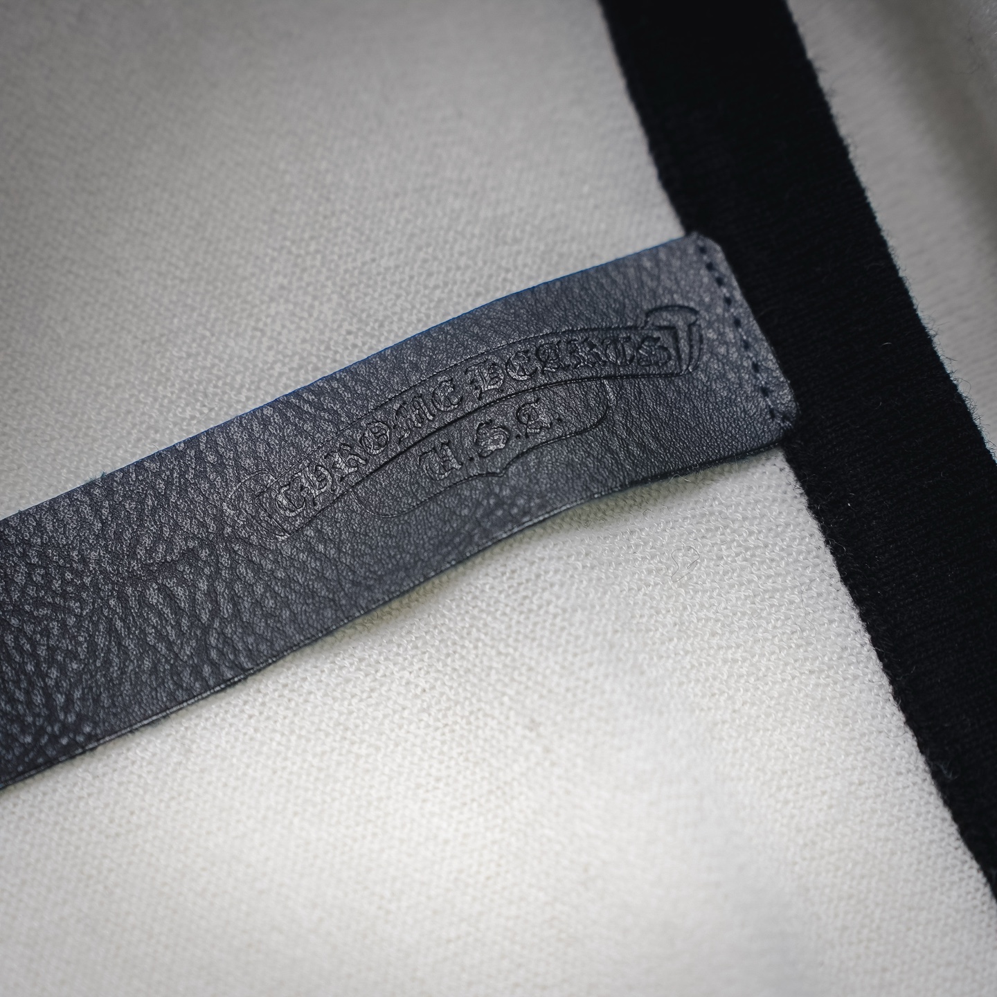 Chrome embroidered knit sweatshirt