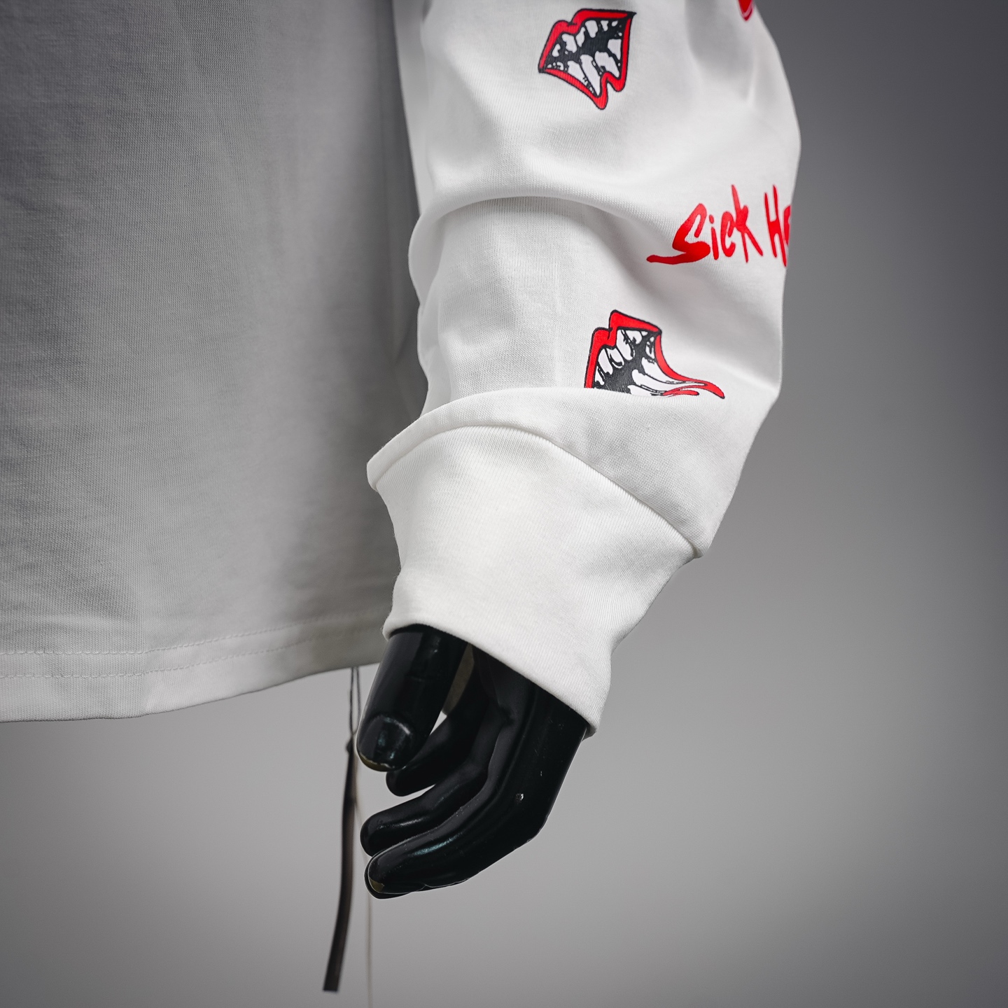Chrome applique sweatshirt