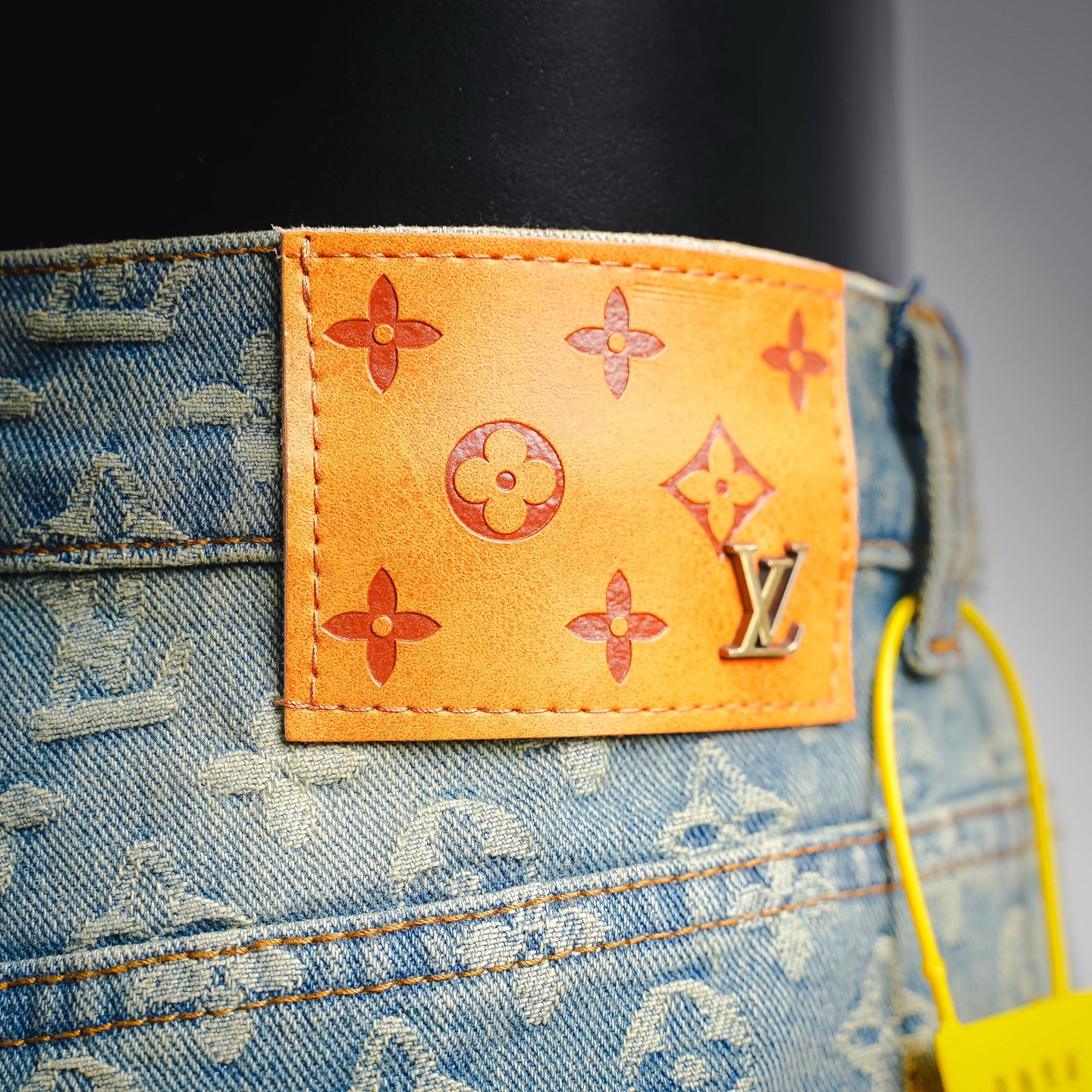 Louis jacquard washed jeans
