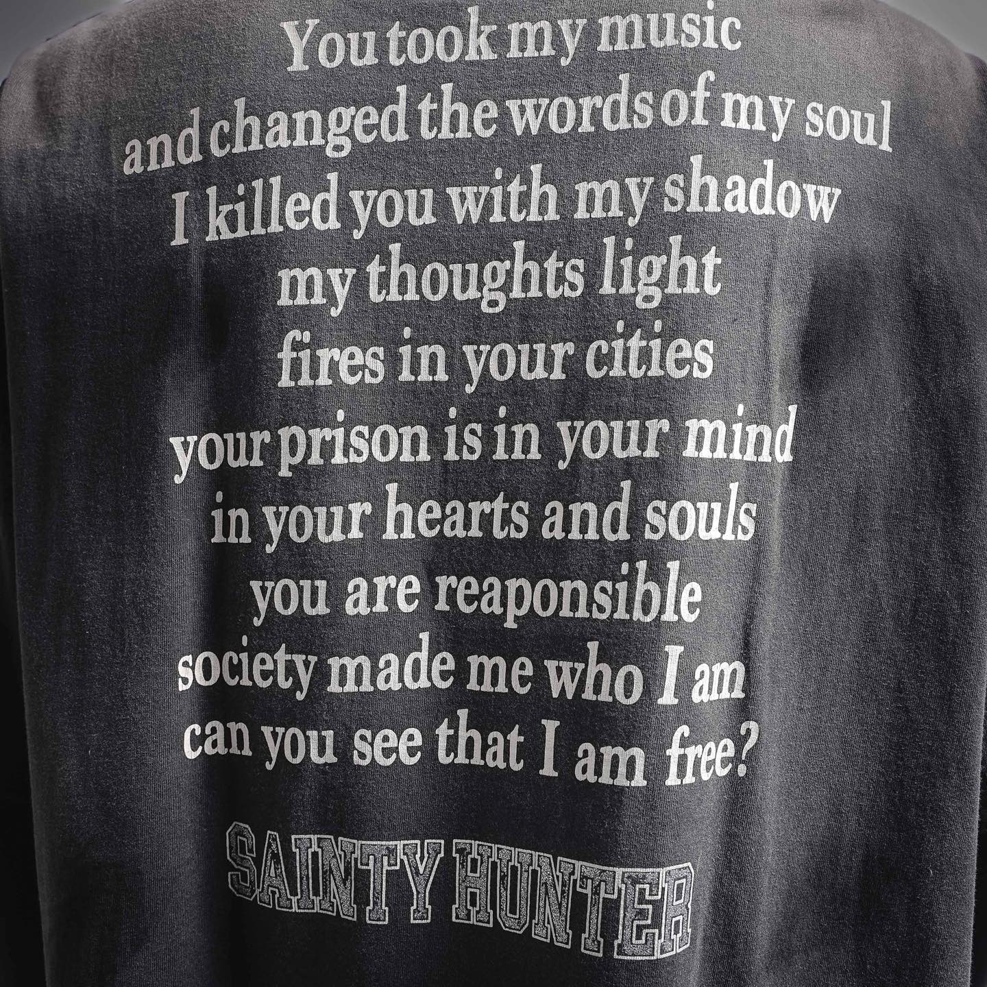 Saint washed printed t-shirt