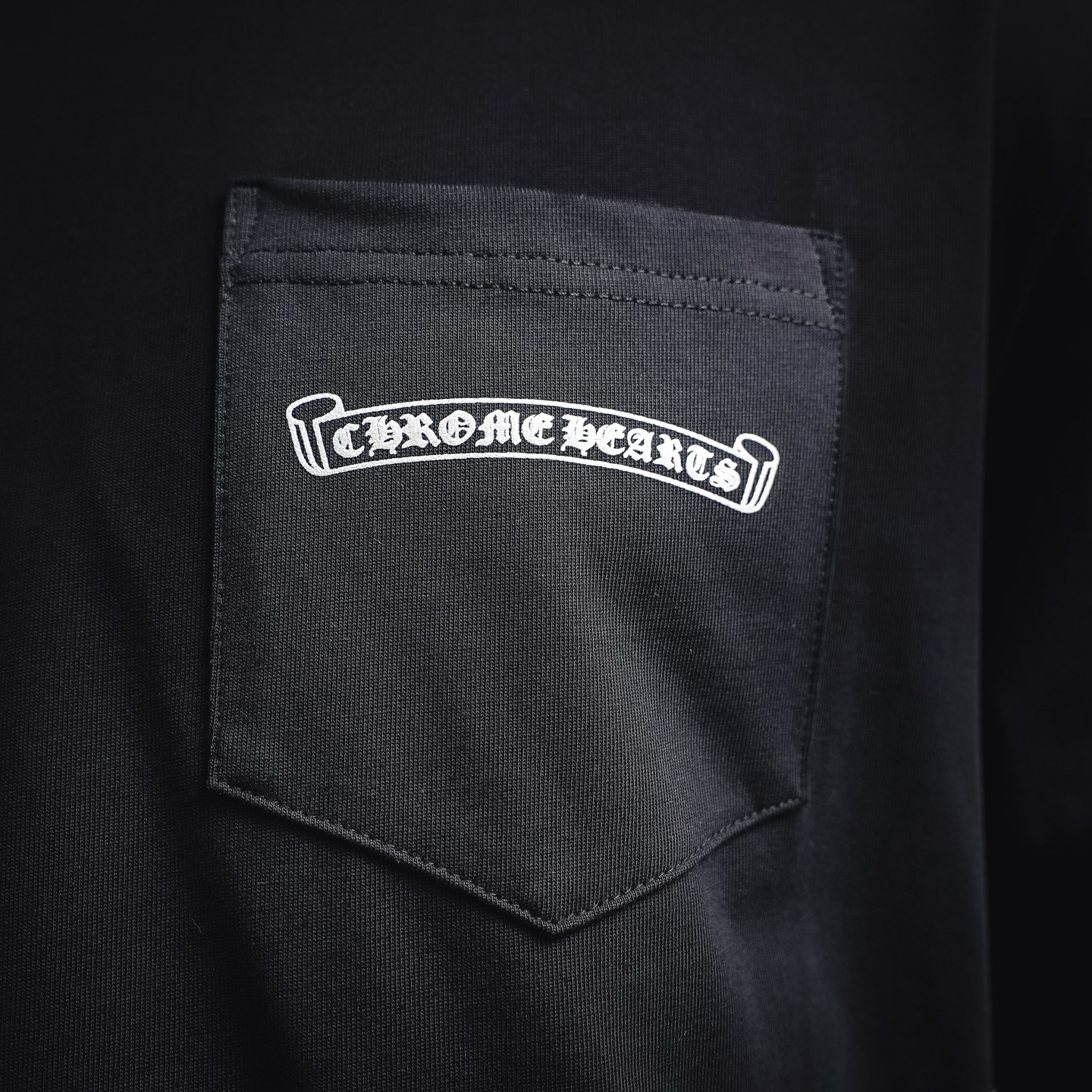 Chrome hem printed t-shirt