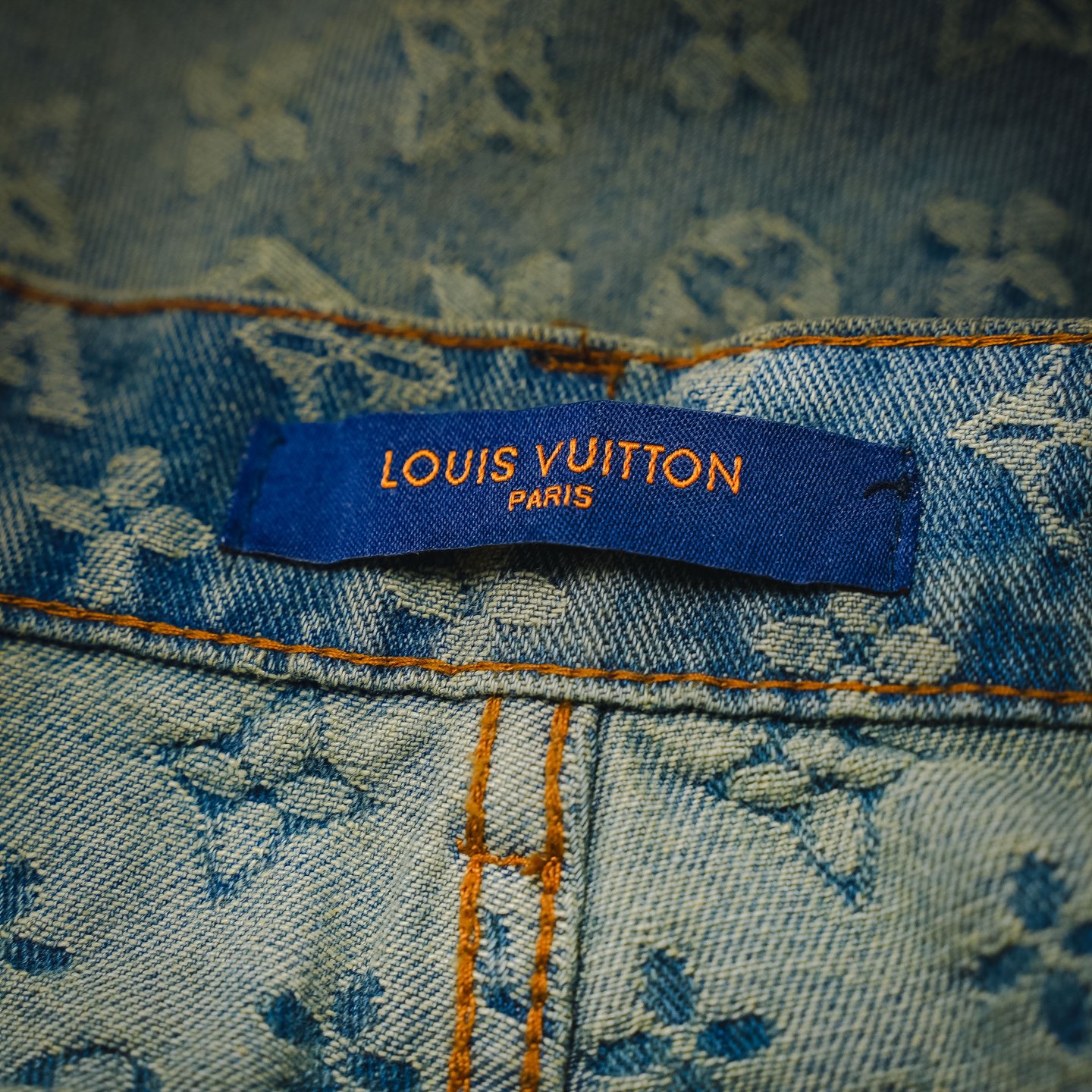Louis jacquard washed jeans
