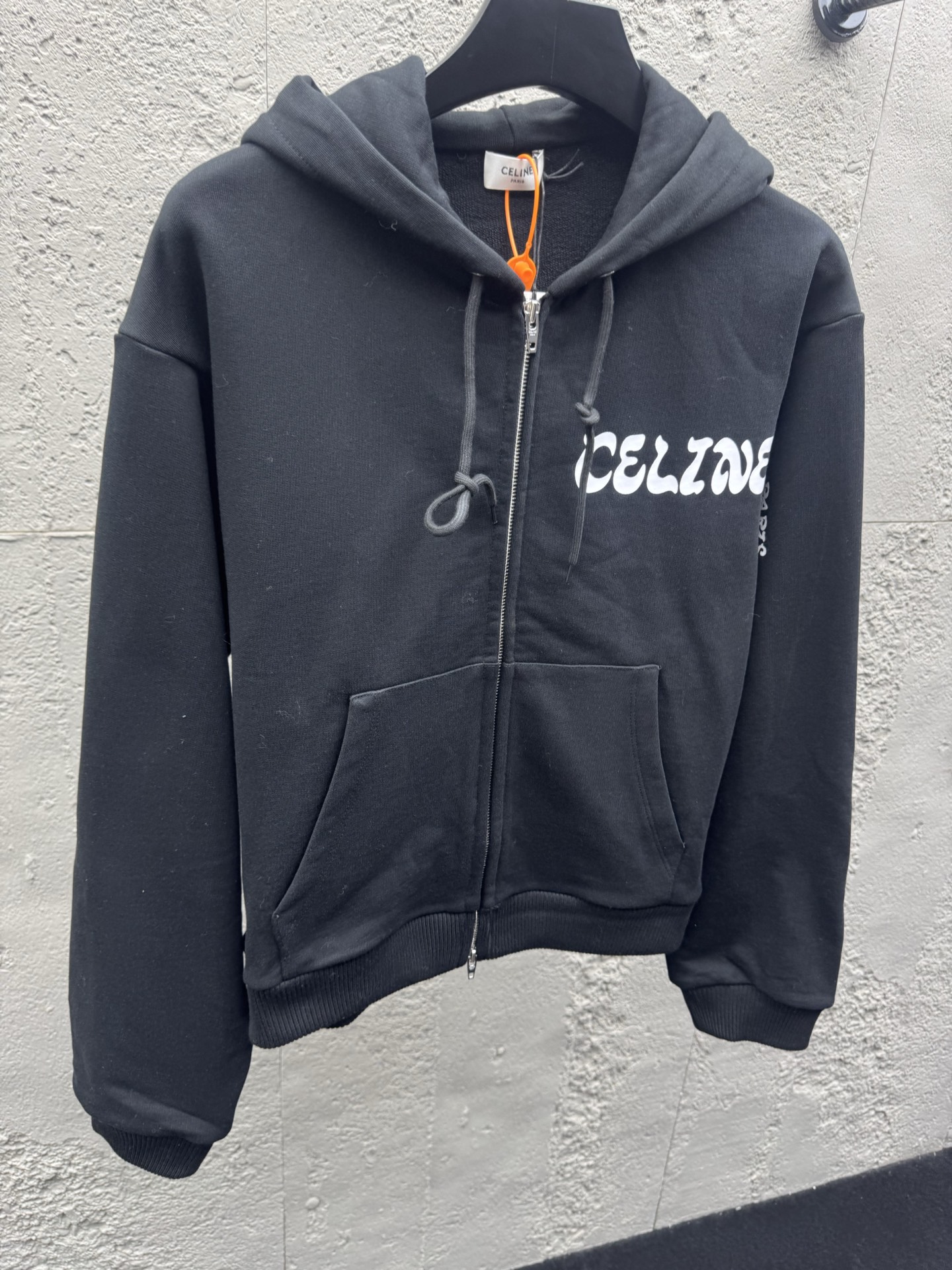 Cel printed zip-up jacket