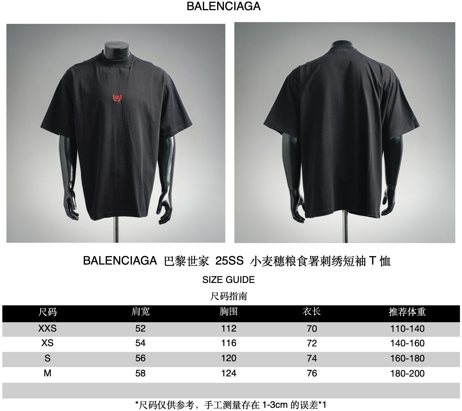 Balen wheat ear embroidered t-shirt