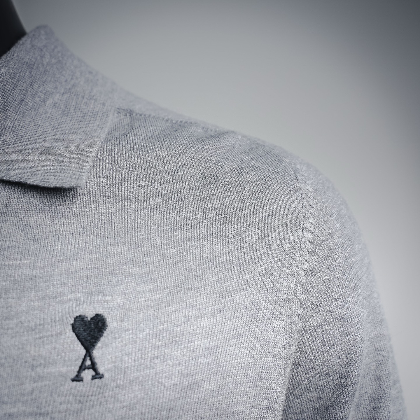 Ami knit wool cardigan