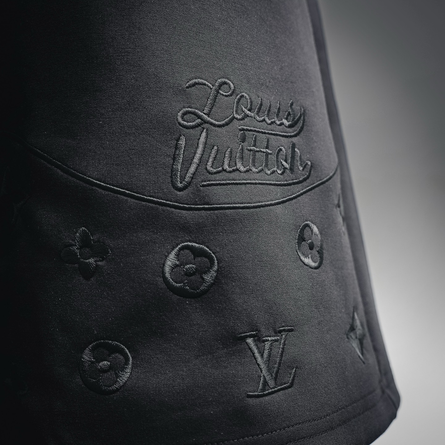 Louis embroidered letter pants