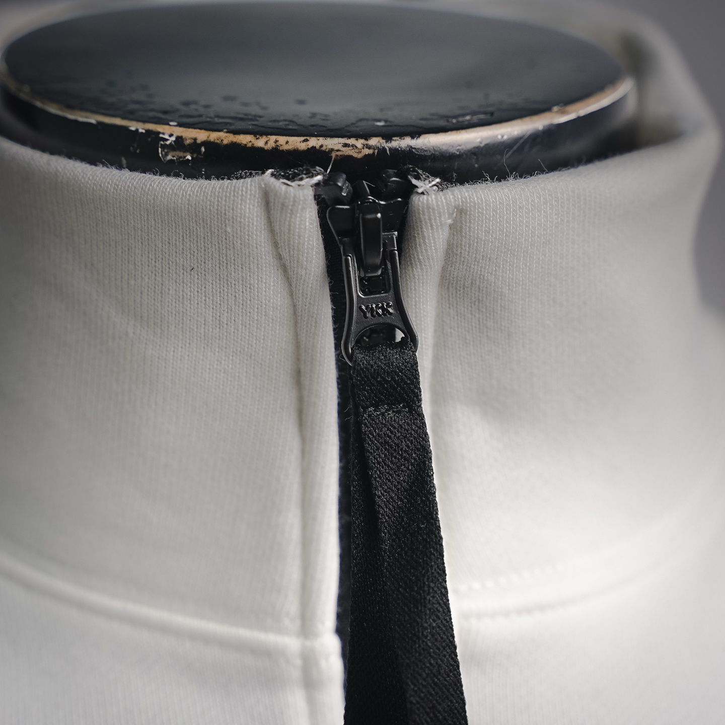 Stone zip-up sweatshirt