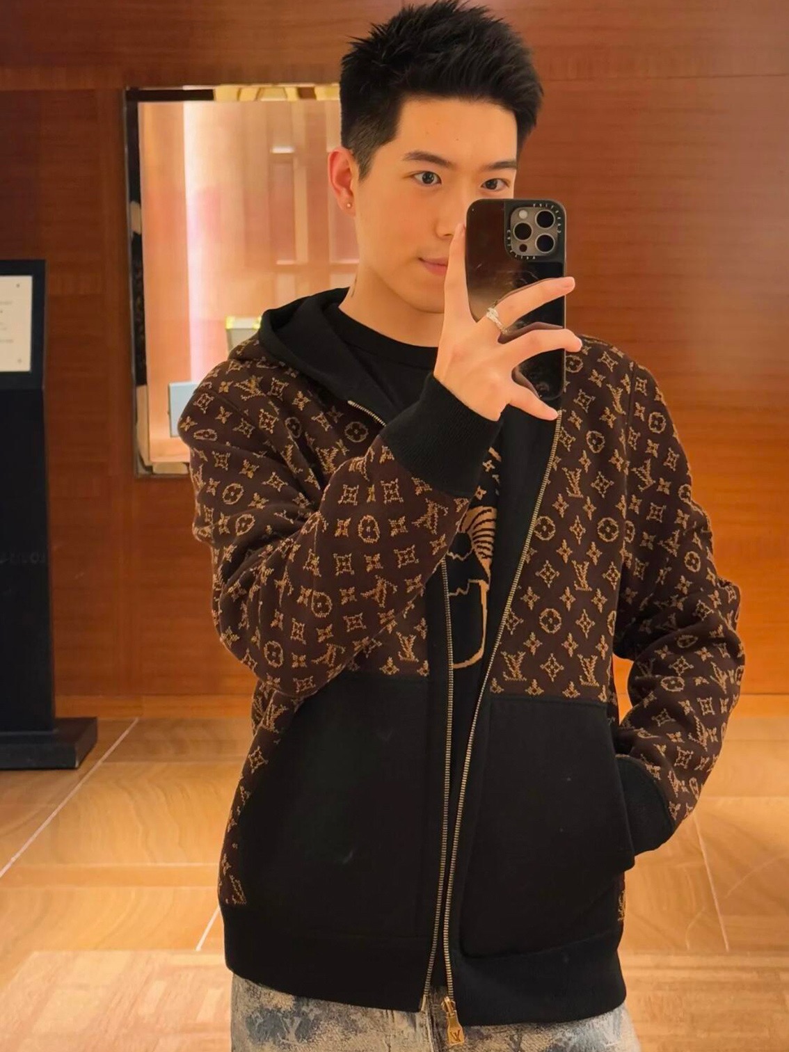 Louis reversible jacquard jacket