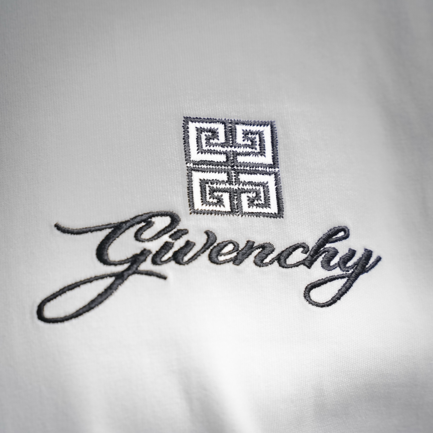 Given embroidered t-shirt
