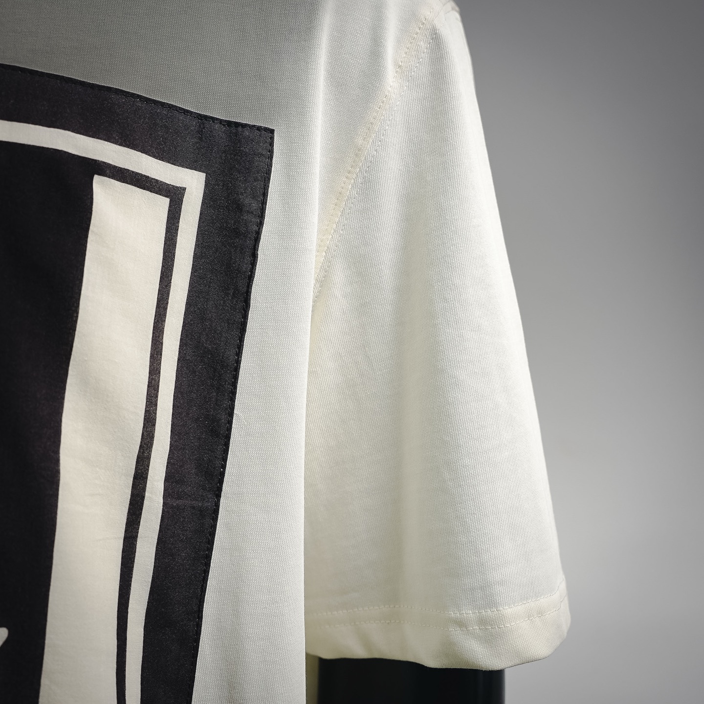 Ami letter striped  t-shirt