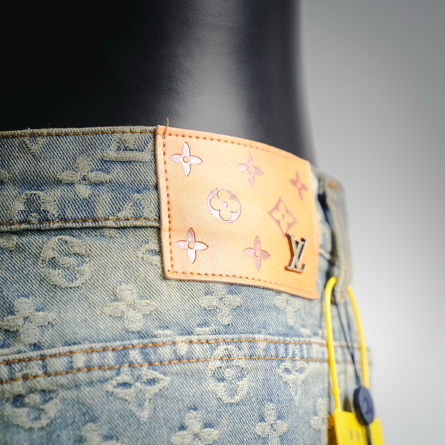 Louis jacquard staright-leg jeans