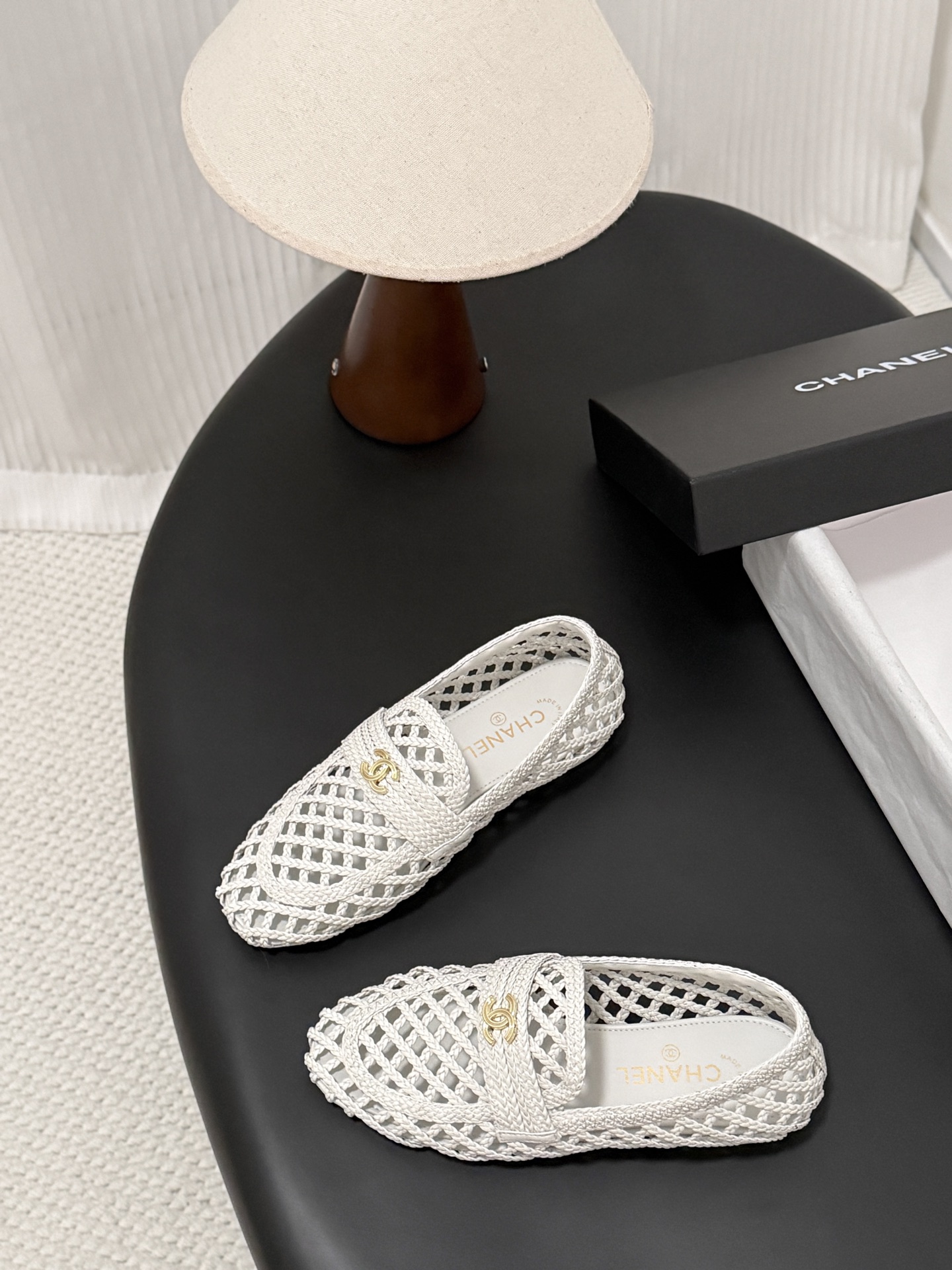 Chan 26ss woven loafers