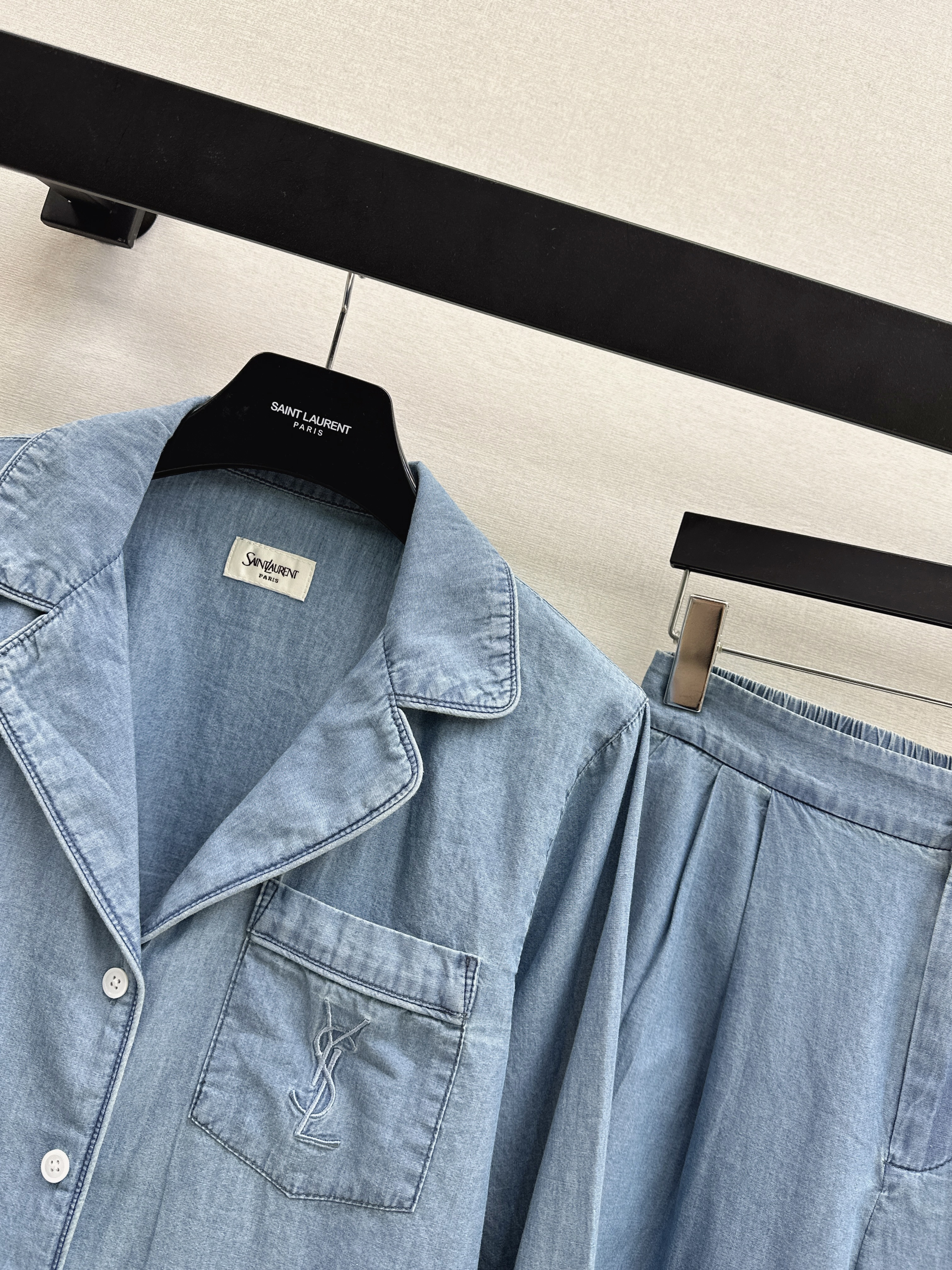 Sain 26ss denim shirt&pant set