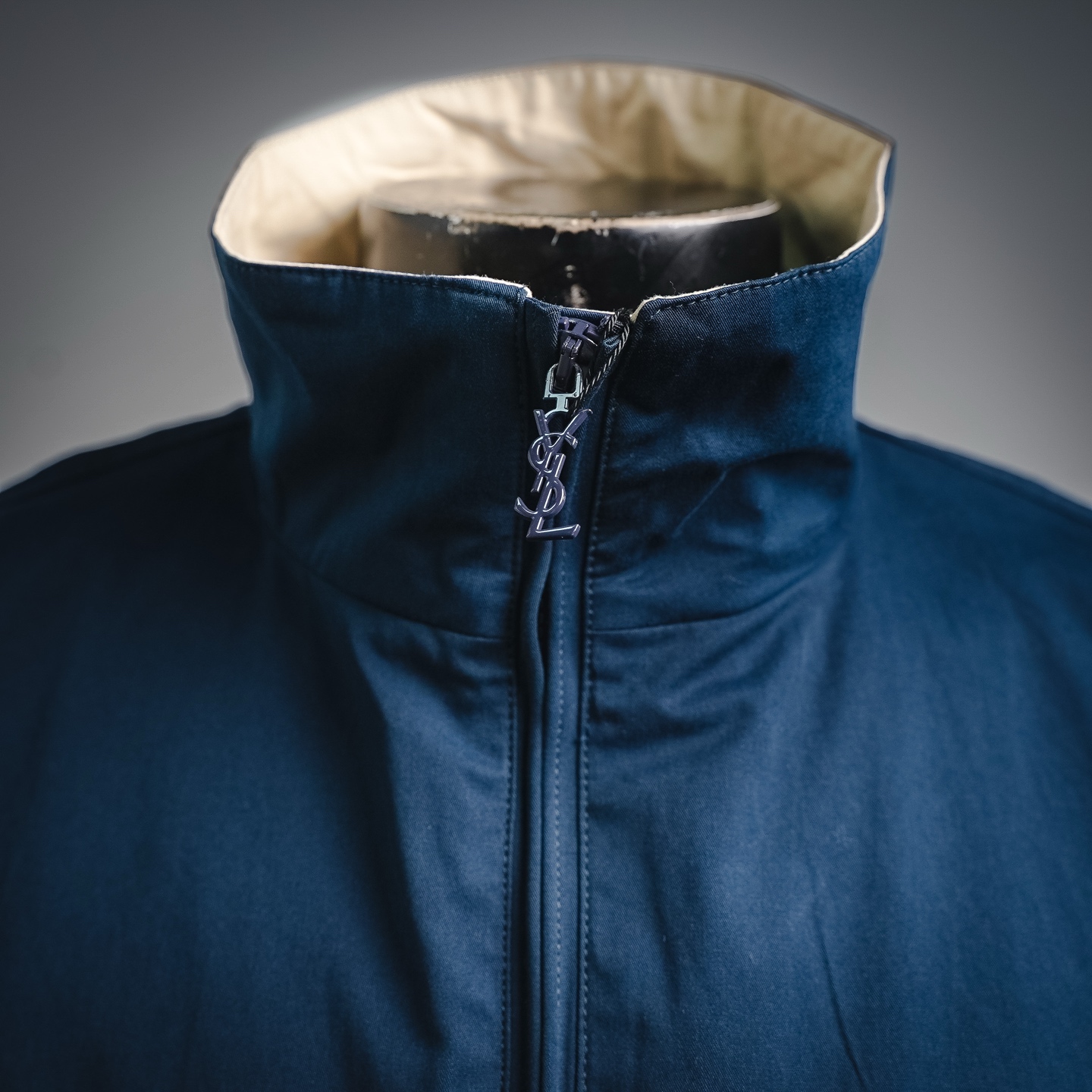 Saint embroidered splicing jacket
