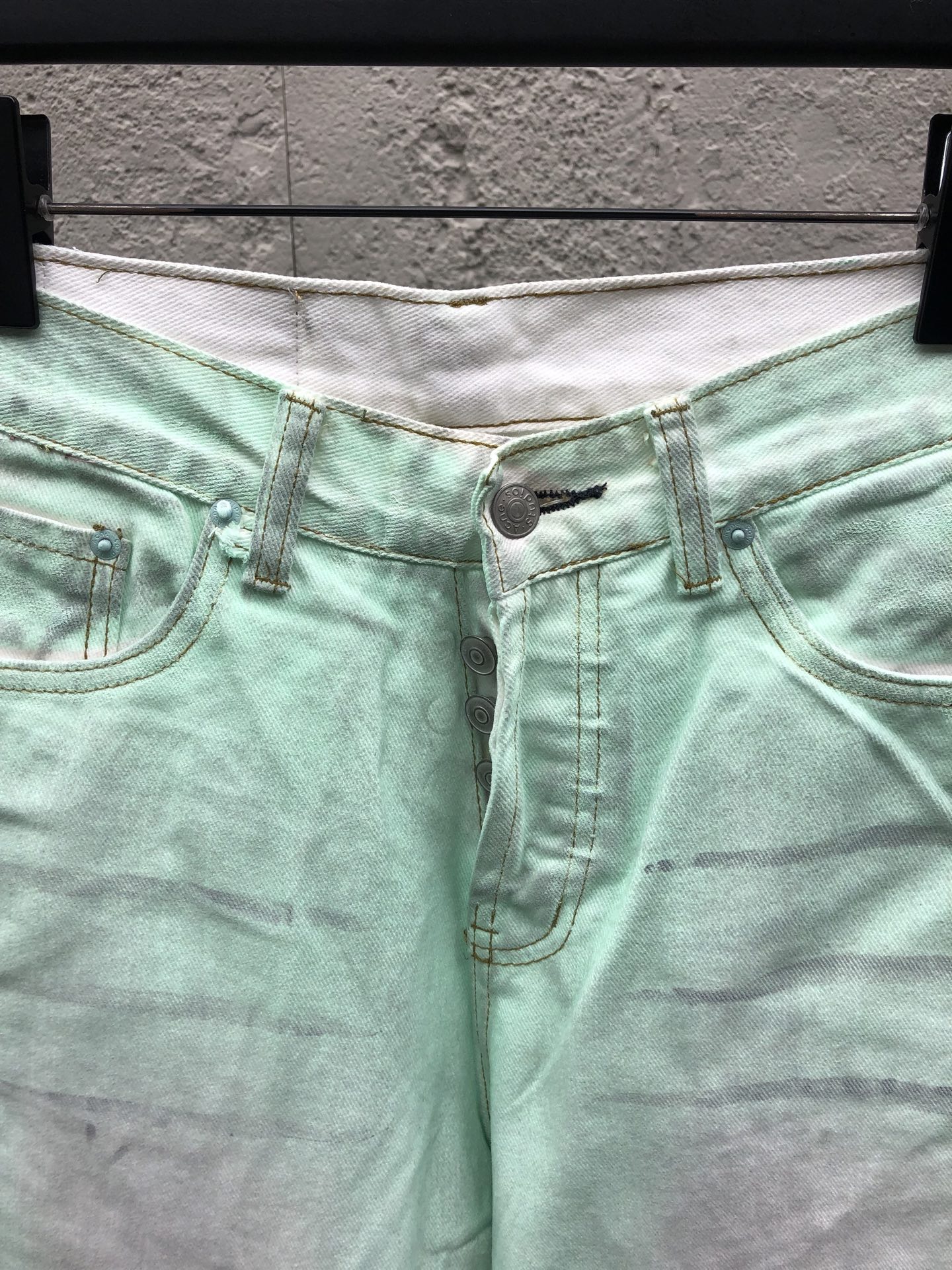 Acne washed wide-leg jeans
