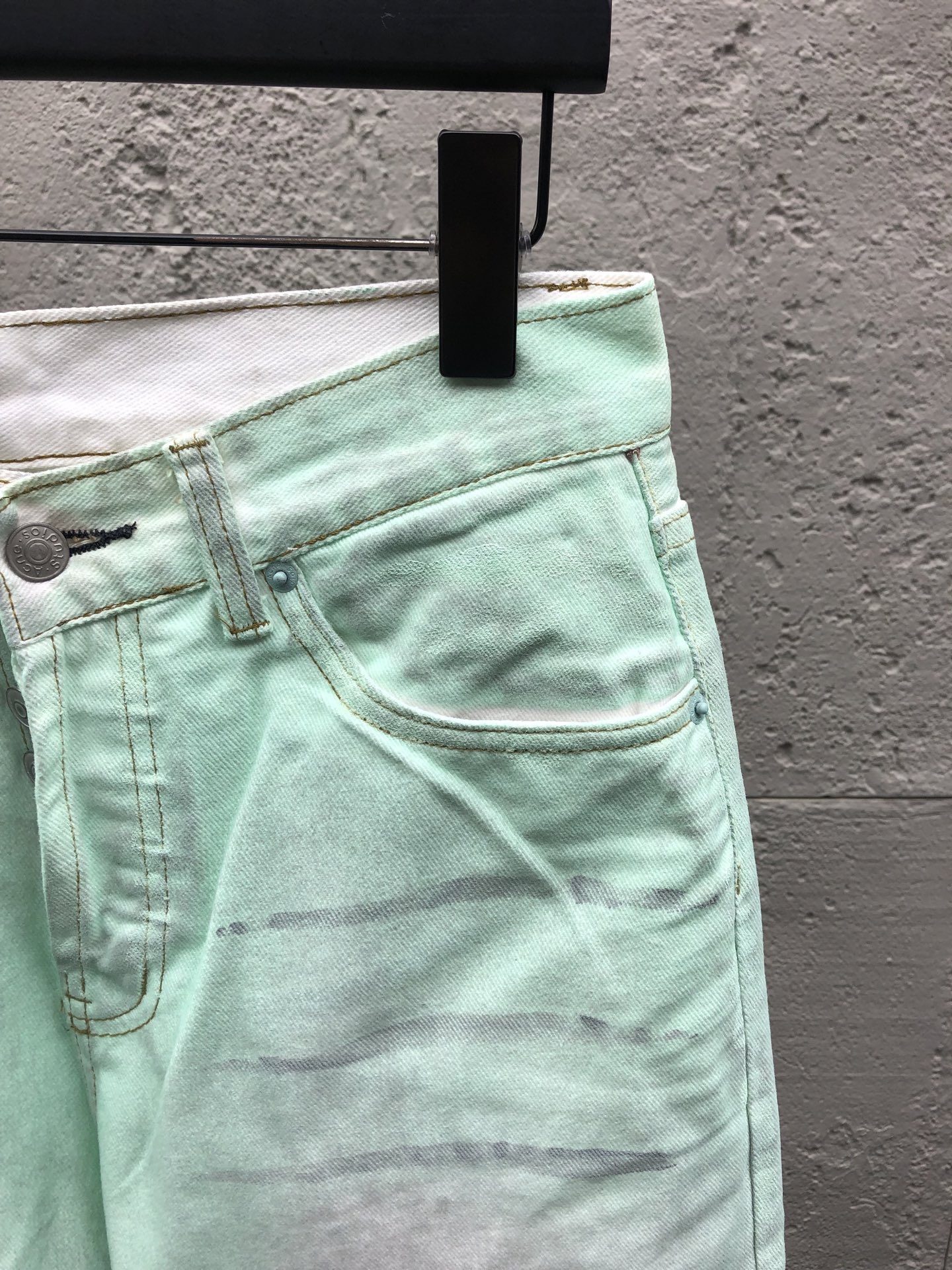 Acne washed wide-leg jeans