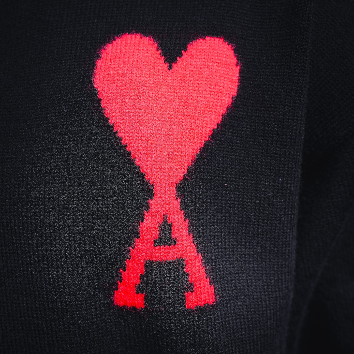 Ami jacquard knit sweater