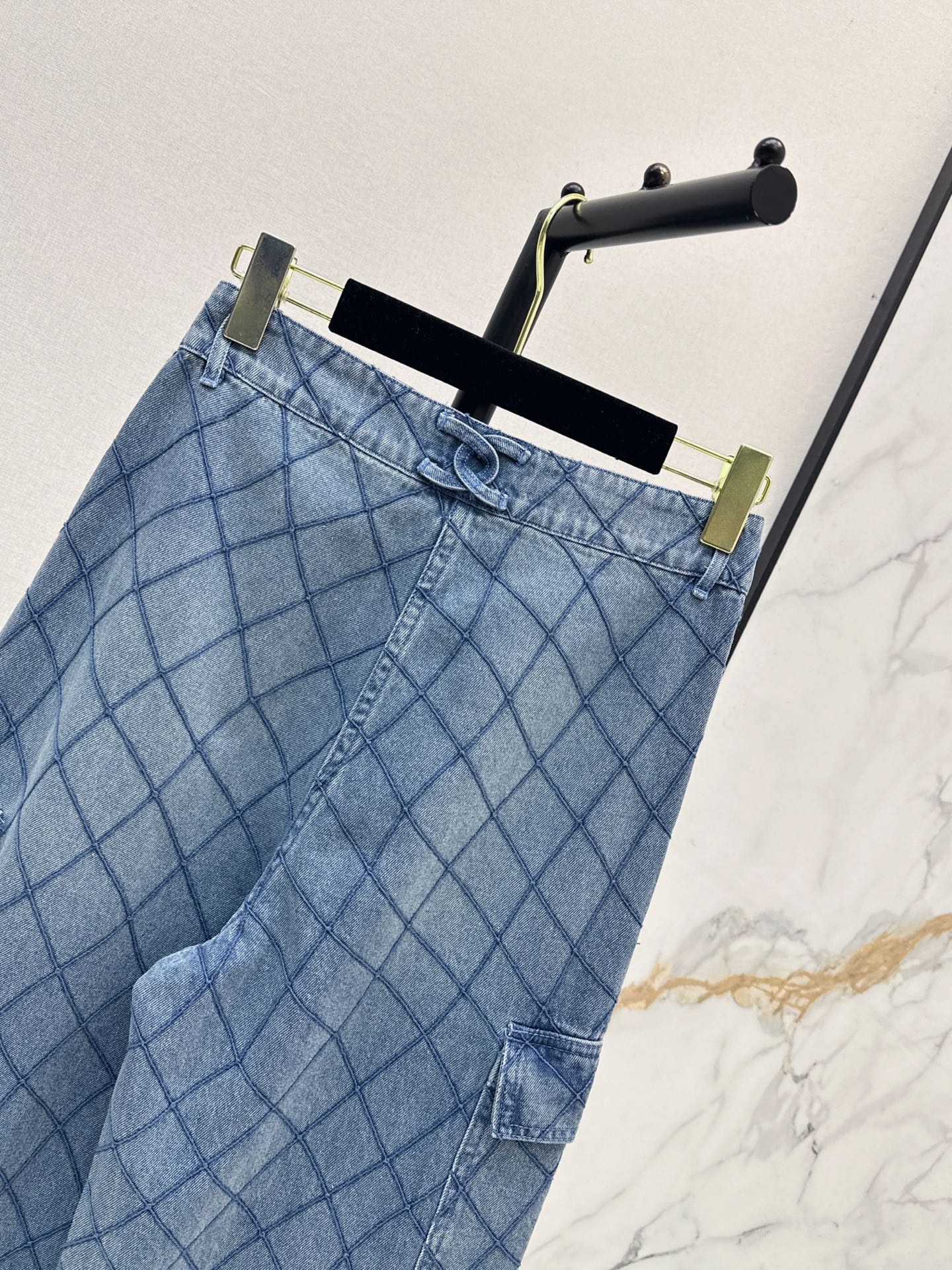 Chan 26ss denim cargo pants