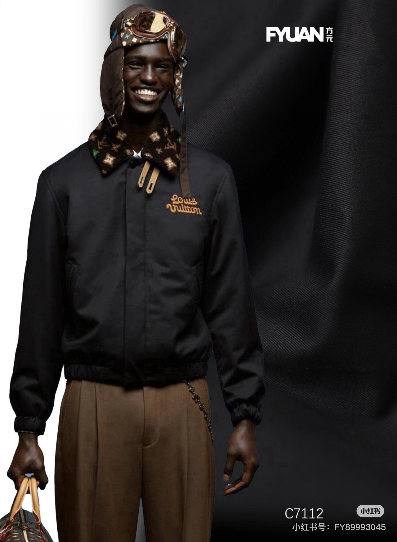 Louis detachable fleece collar jacket
