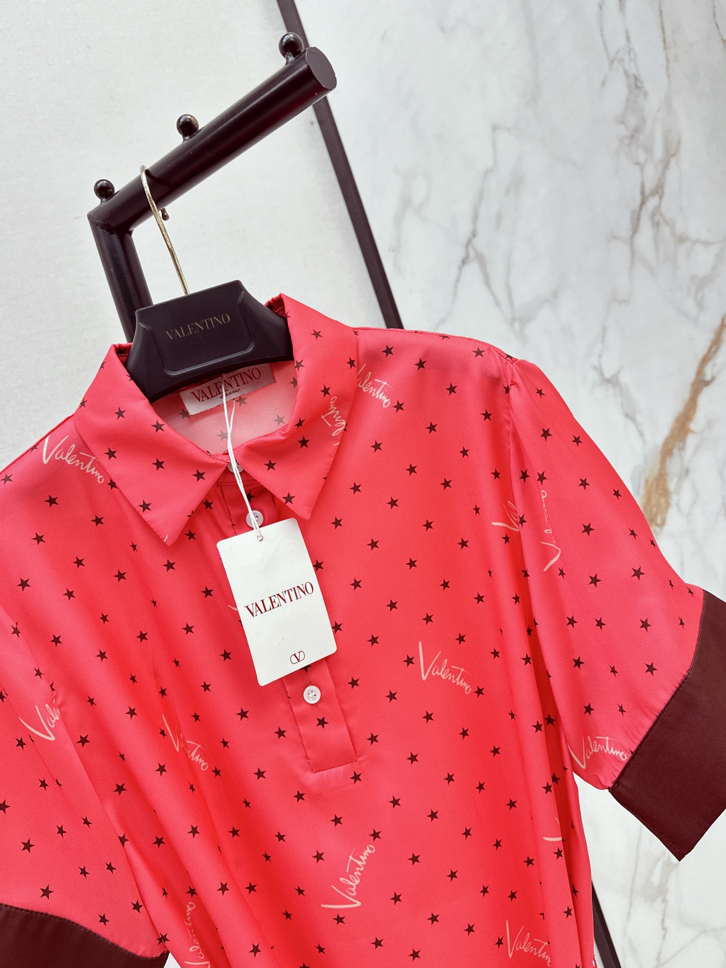 Valen 26fw print shirt dress