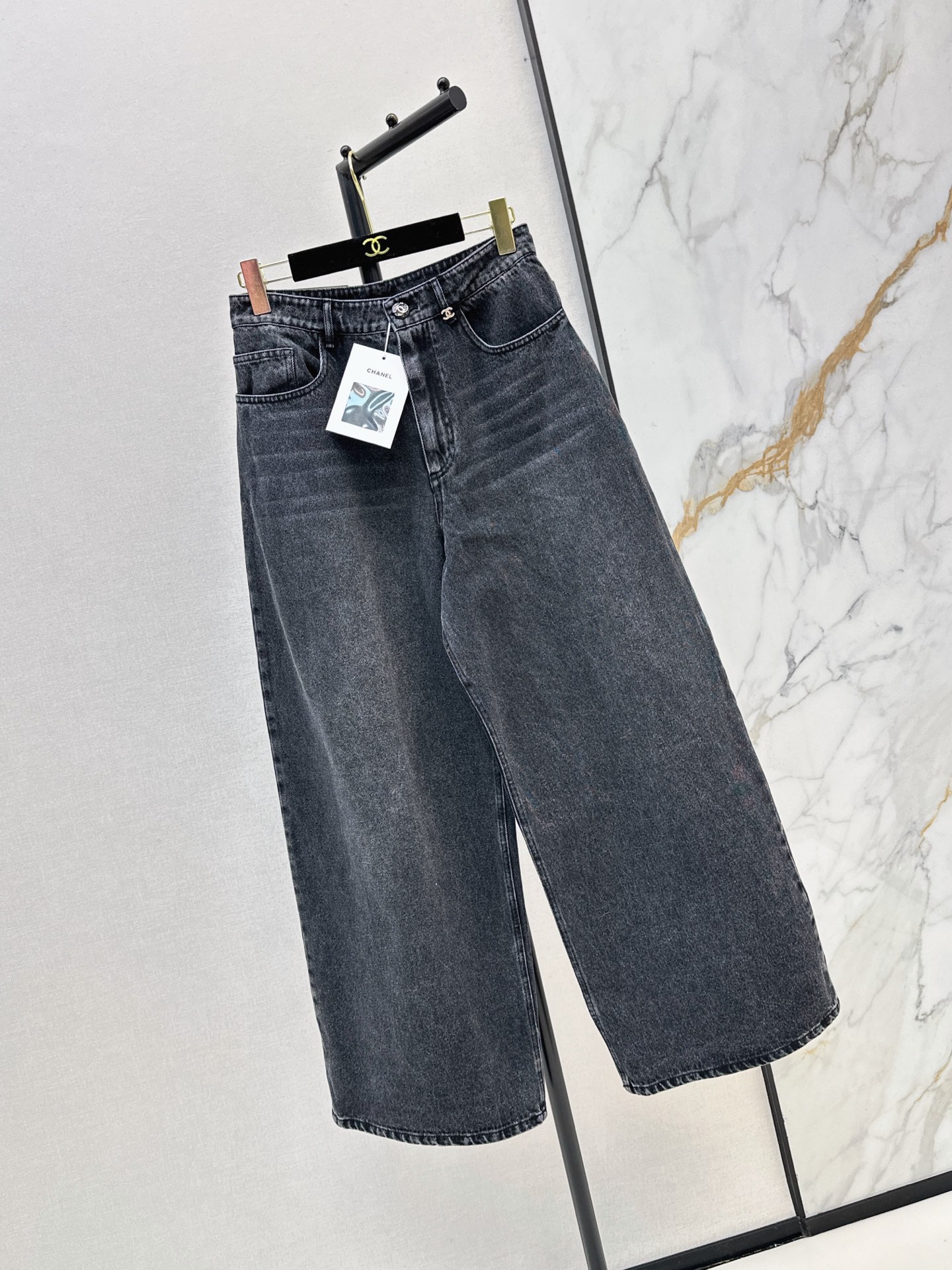 Chan 26fw wide-leg jeans