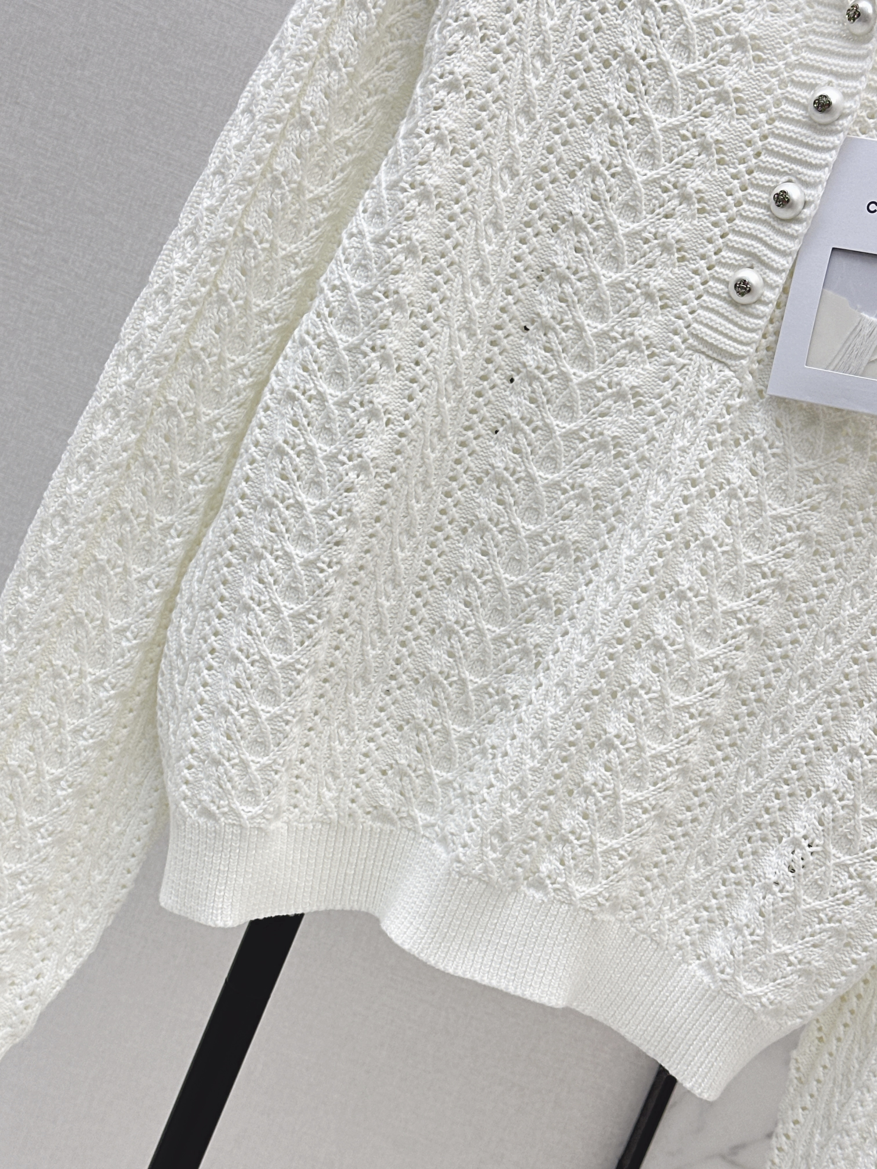 Chan 26ss hollow knitwear