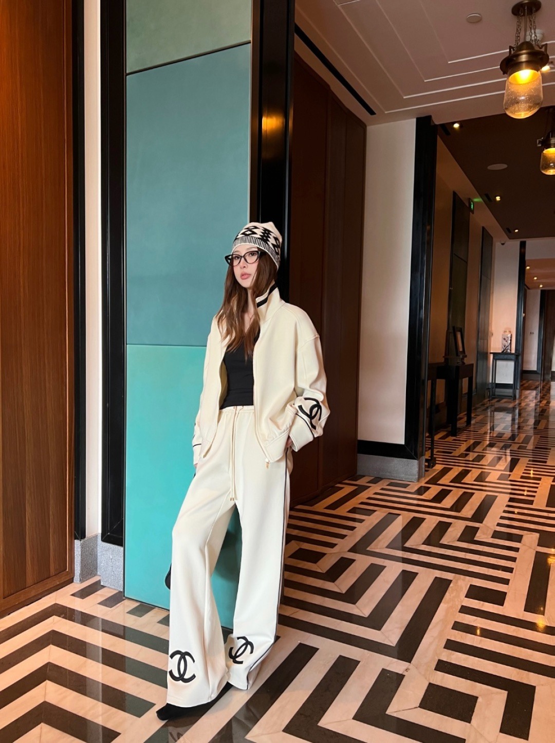 Chan 26fw causual jacket pants sets