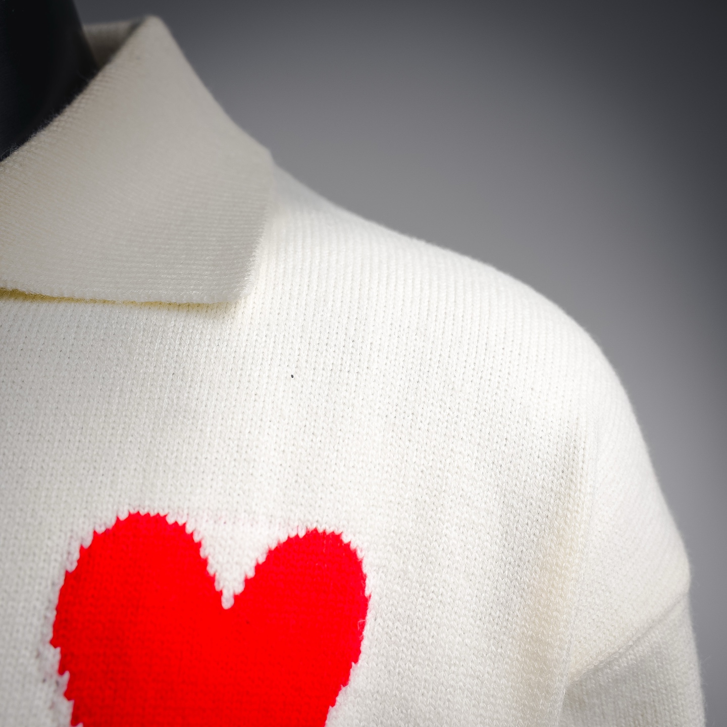 Ami jacquard knit sweater