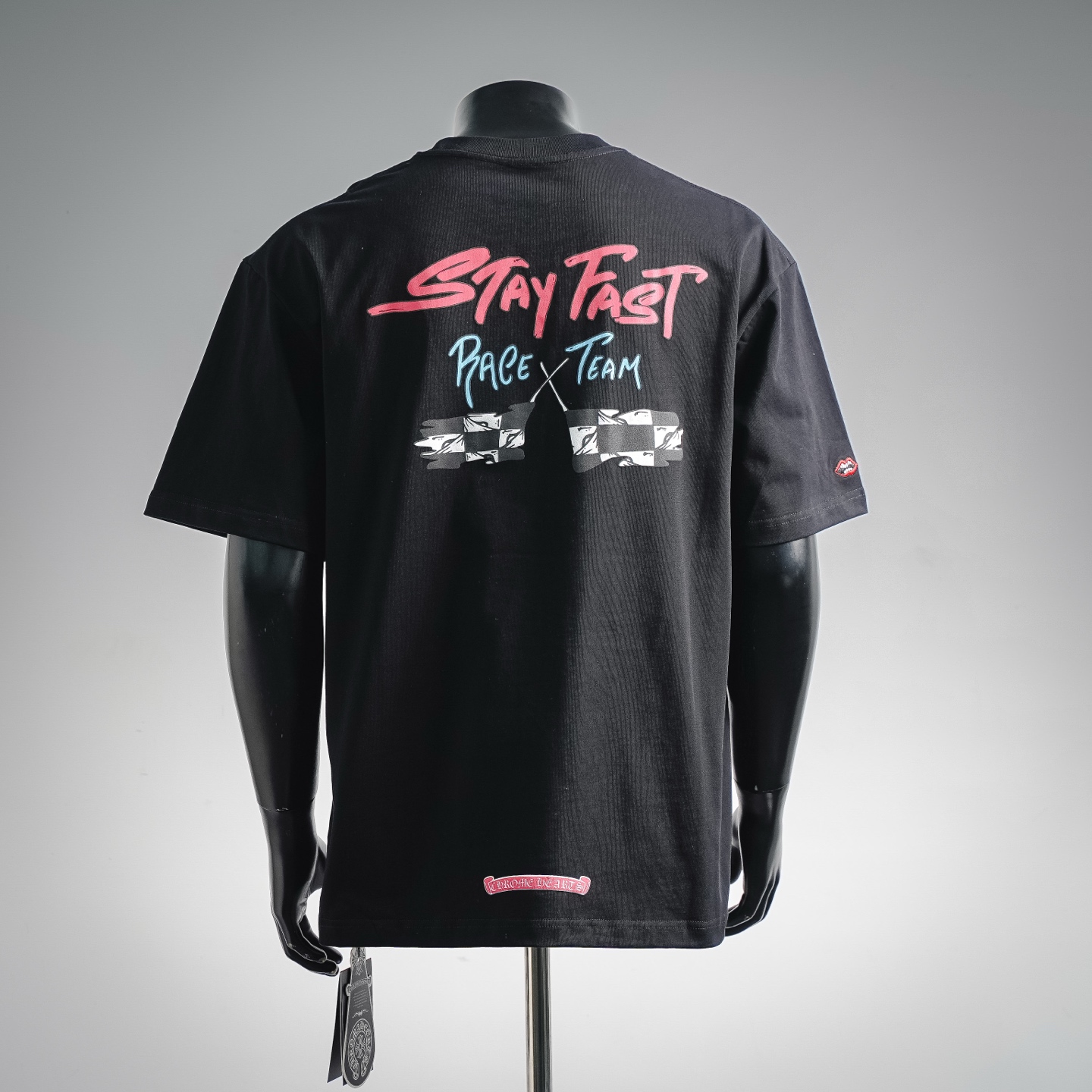 Chrome graffiti-print t-shirt