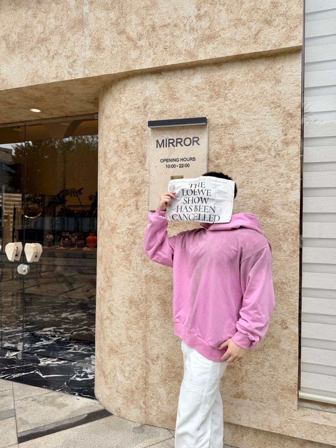 Acne washed letter hoodie