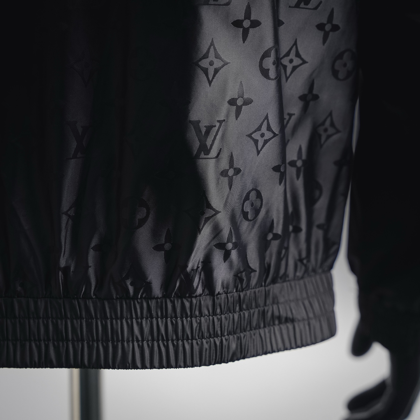 Louis splicing hooded jacket