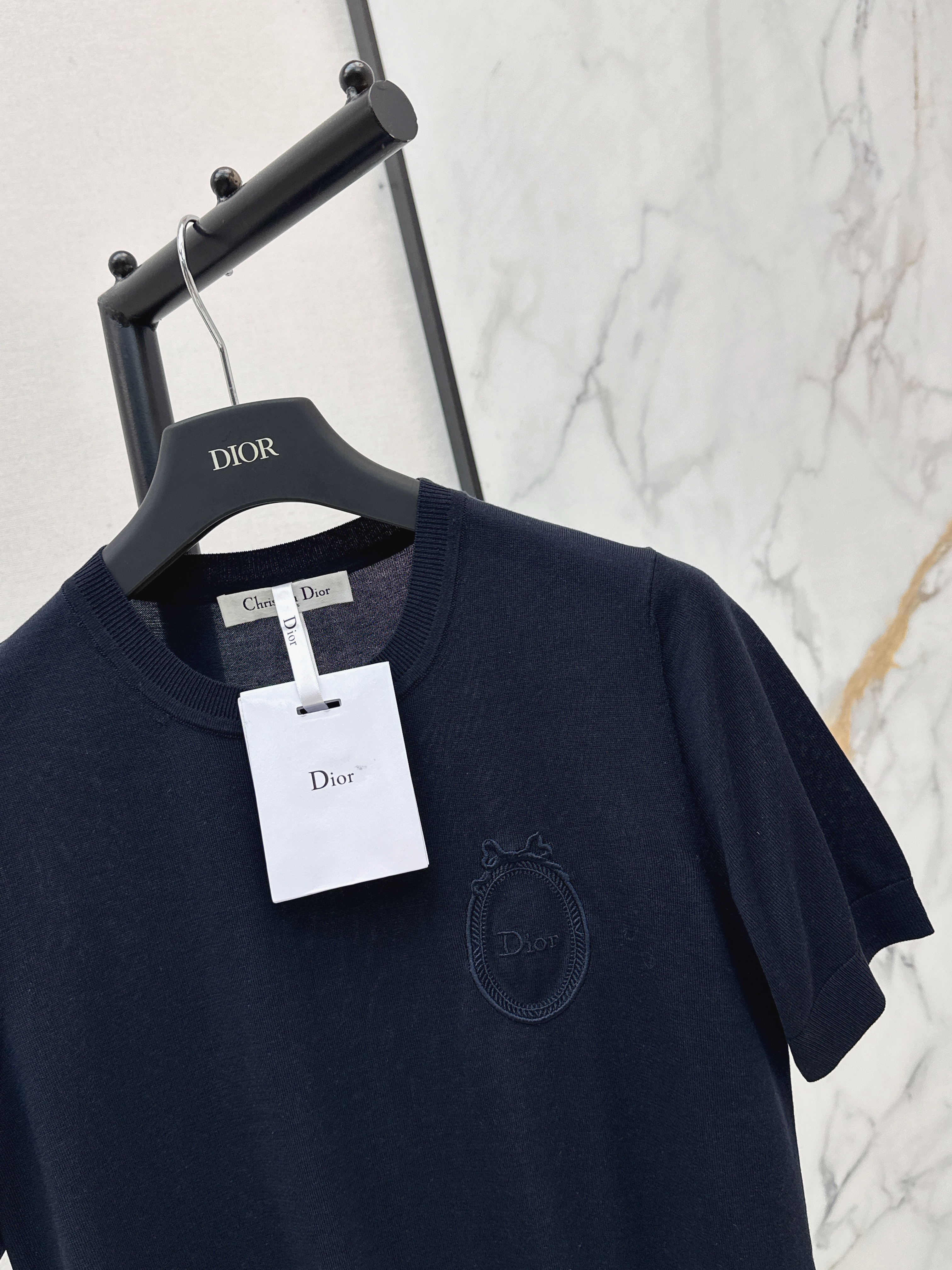 CD 26ss embroidery knit t-shirt